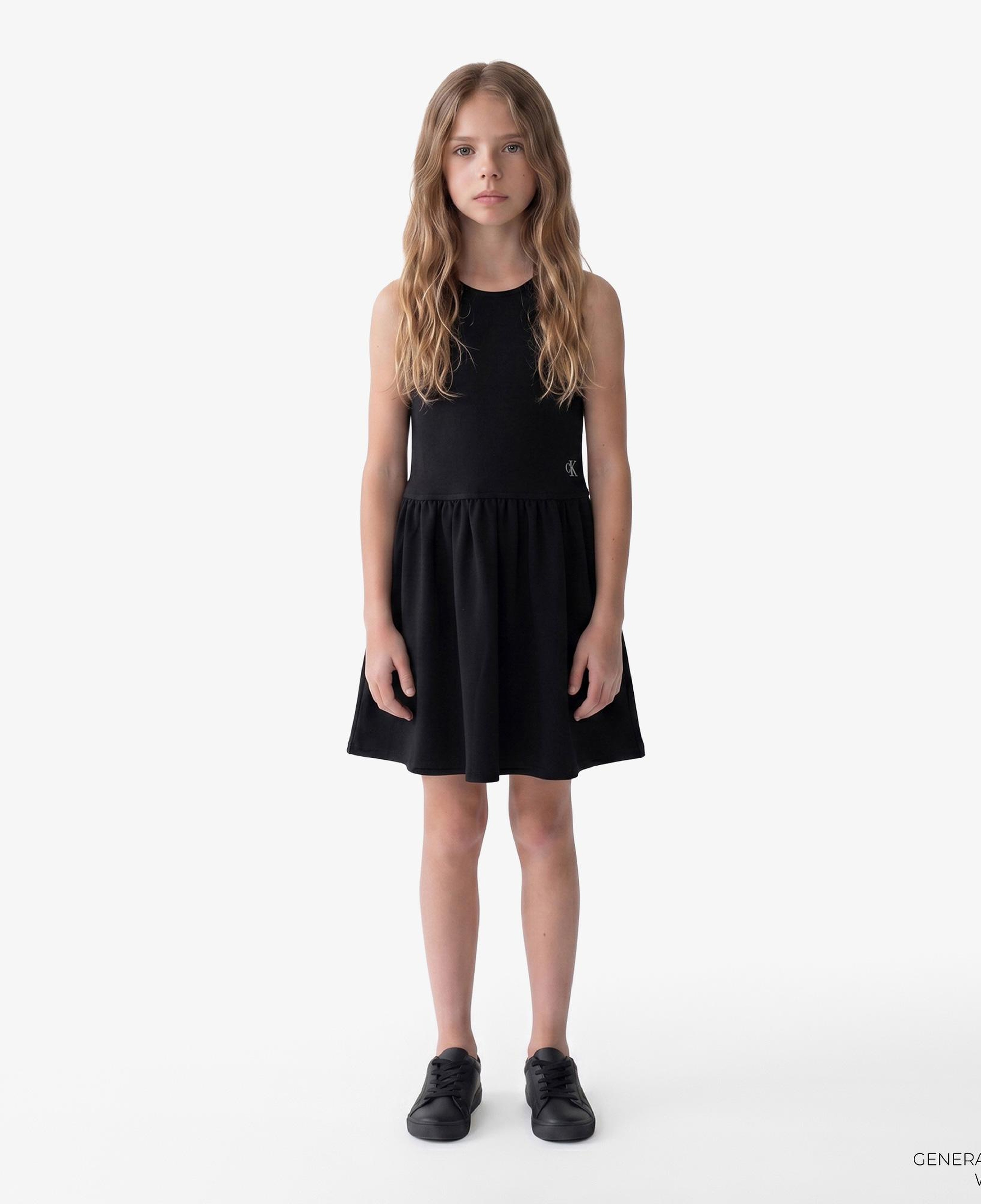 Calvin Klein Punto Tank Dress Çocuk Siyah Elbise