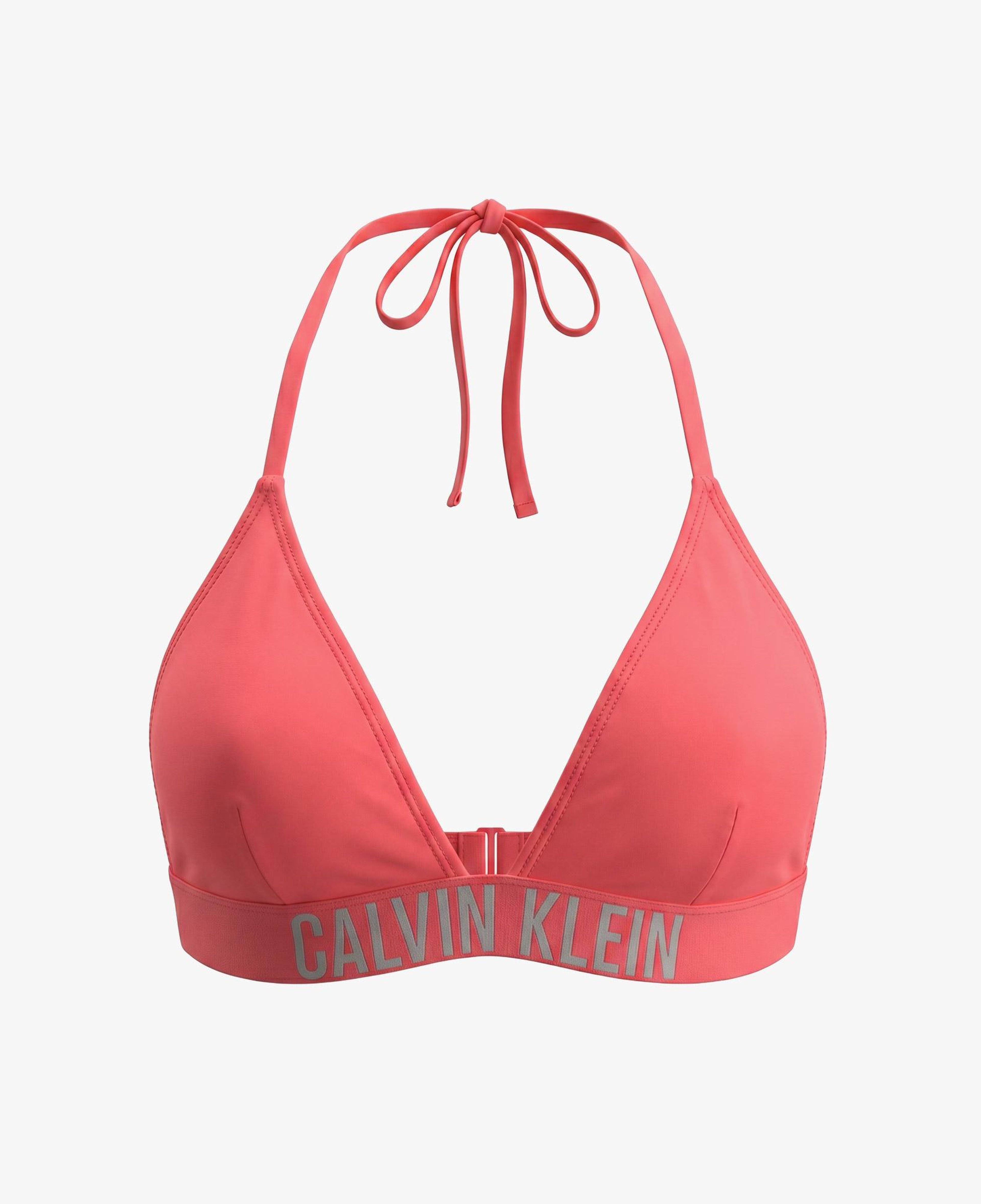 Calvin Klein Halter Triangle Kadın Pembe Bikini Üstü
