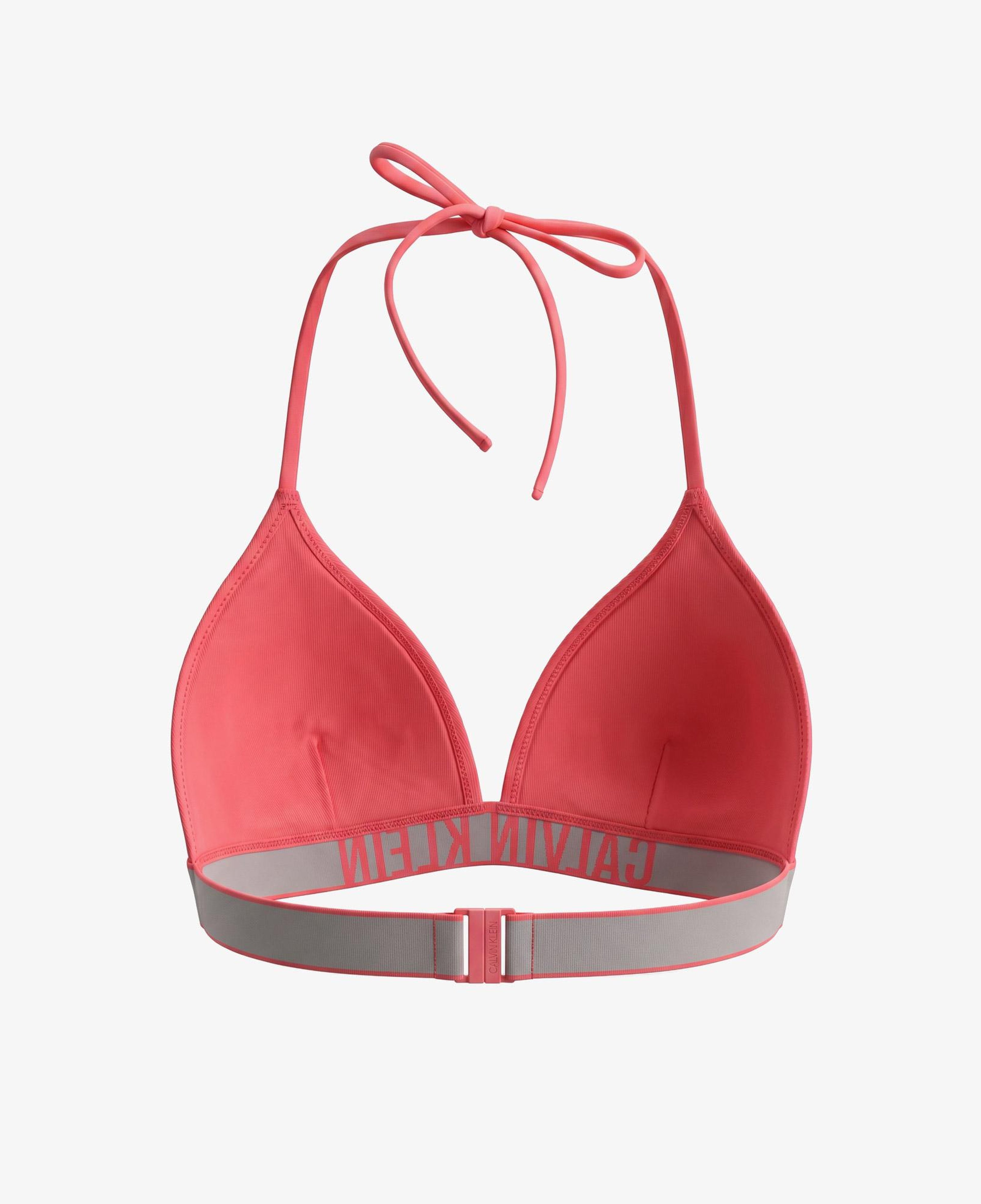 Calvin Klein Halter Triangle Kadın Pembe Bikini Üstü