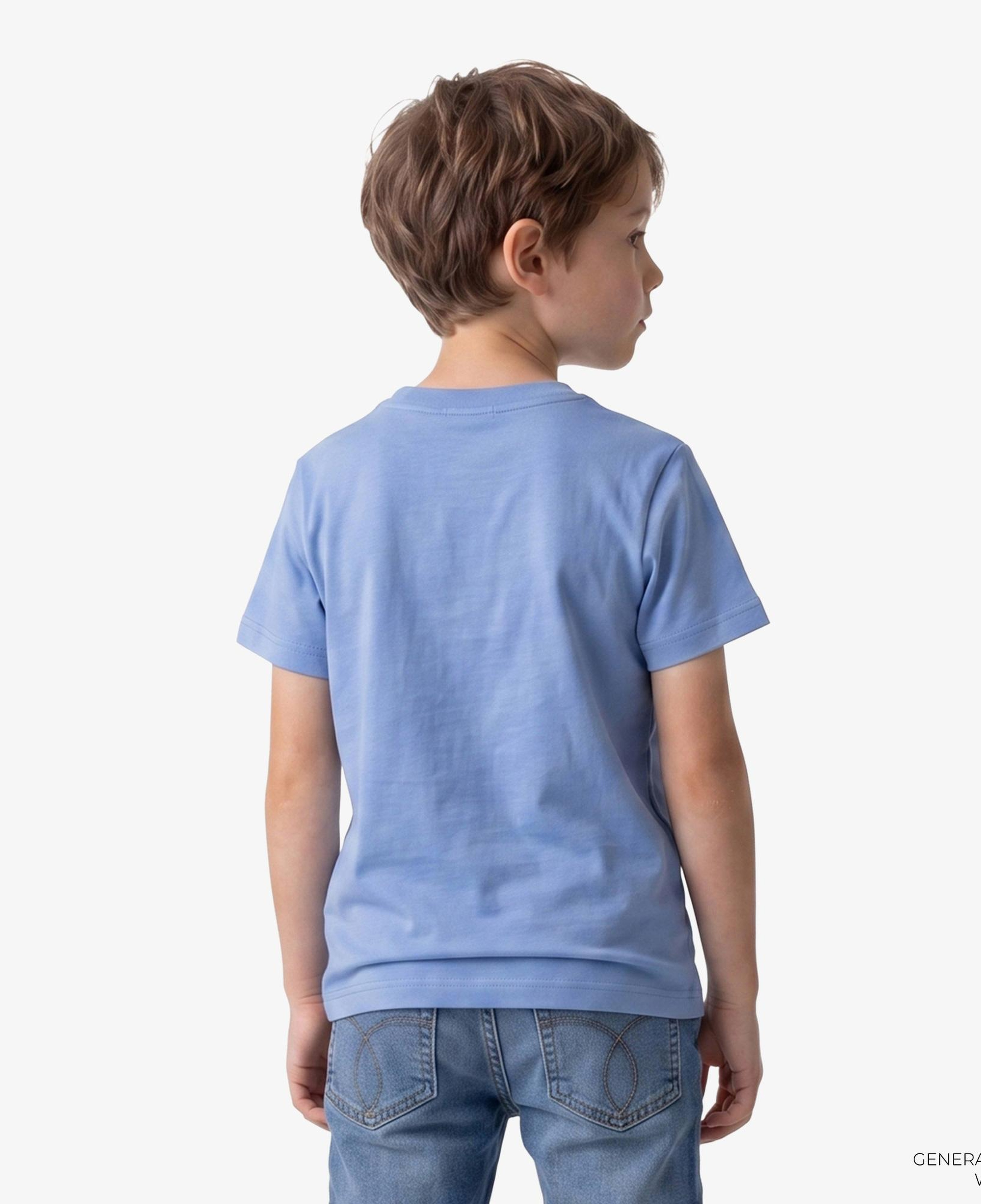 Calvin Klein Logo Çocuk Mavi T-Shirt