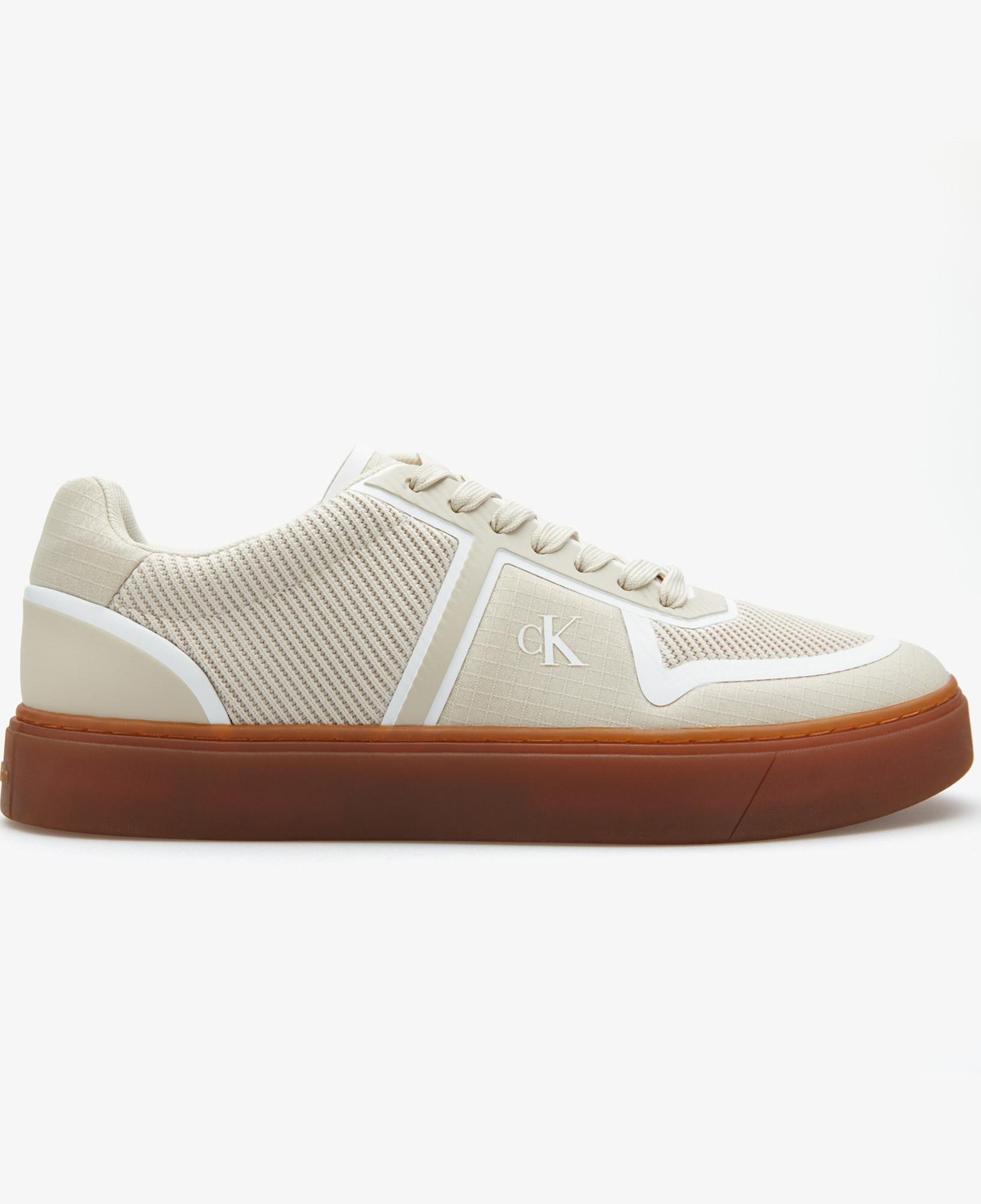 Calvin Klein Classic Cups Laceup Knit Erkek Sarı Sneaker