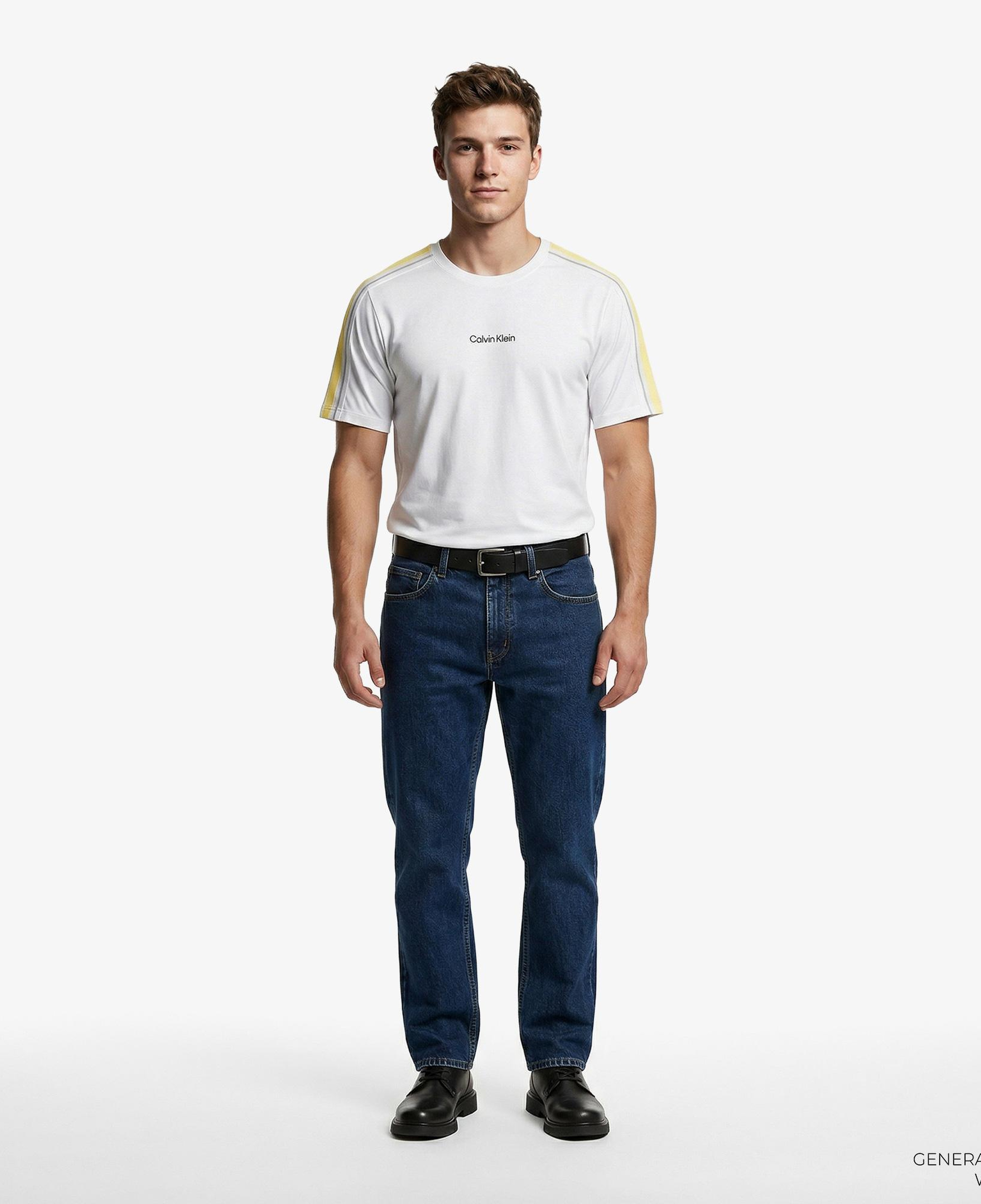 Calvin Klein Tape Erkek Beyaz T-Shirt