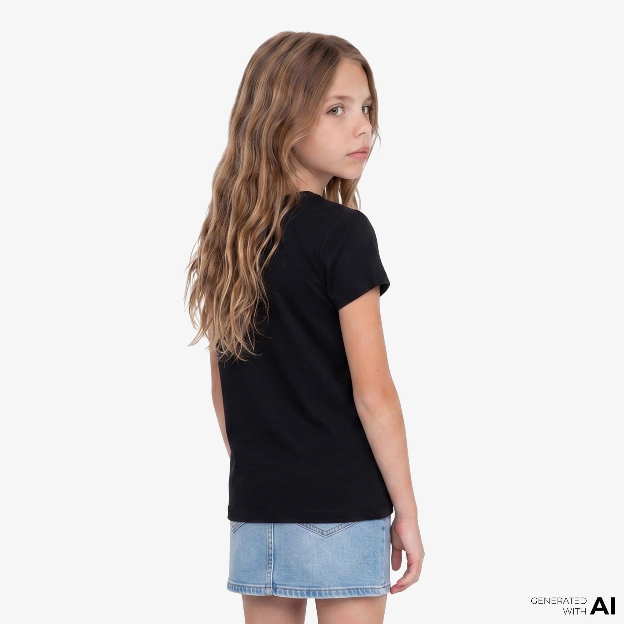 Calvin Klein Seasonal Monologo Çocuk Siyah T-Shirt