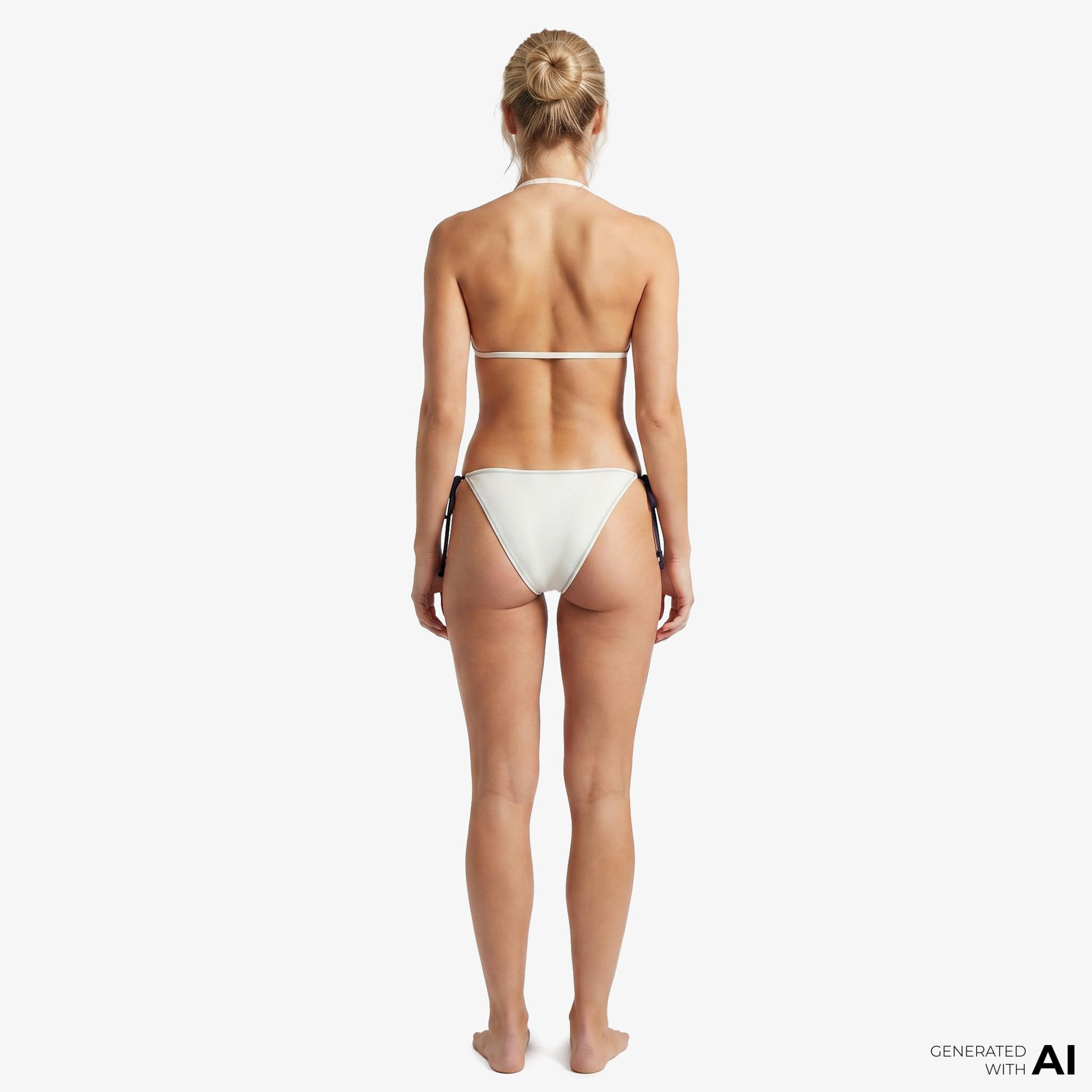 Calvin Klein Side Tie Kadın Beyaz Bikini Altı