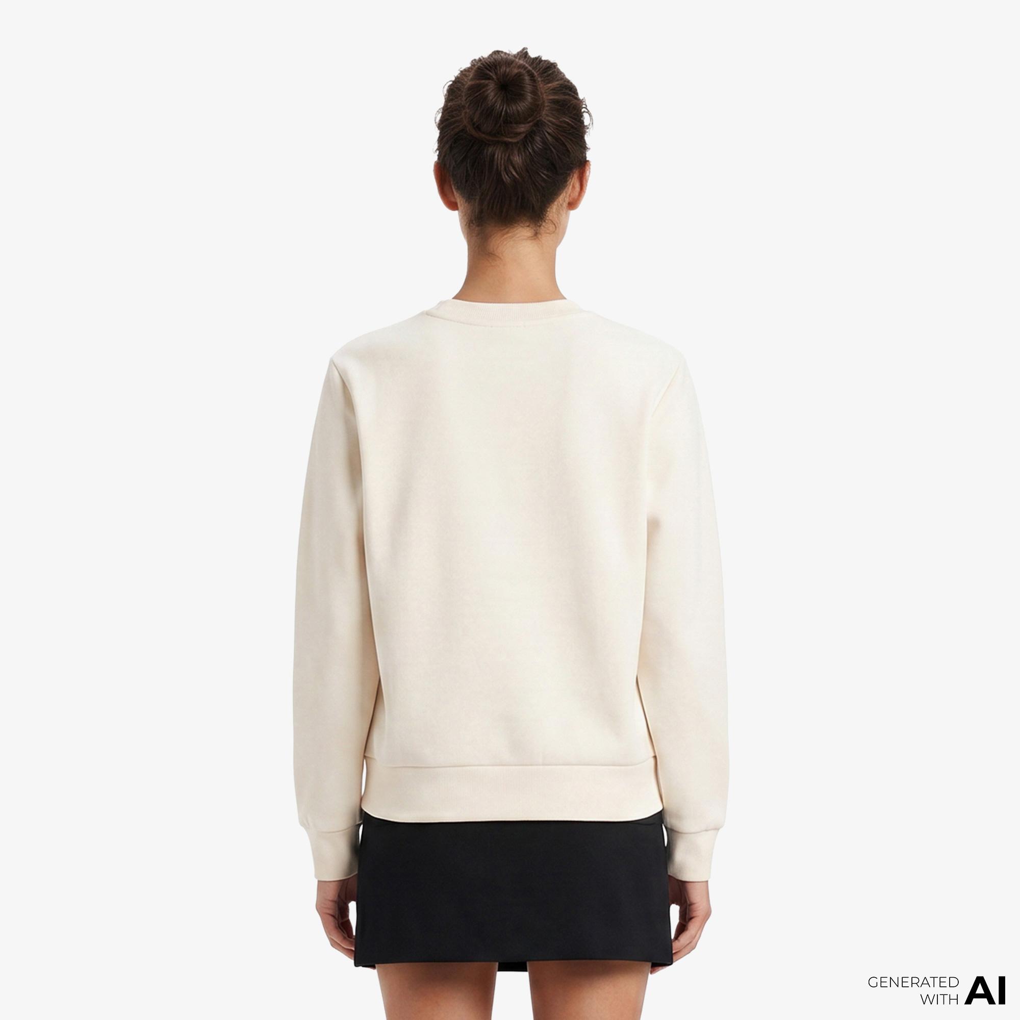 Guess Kadın Krem Sweatshirt