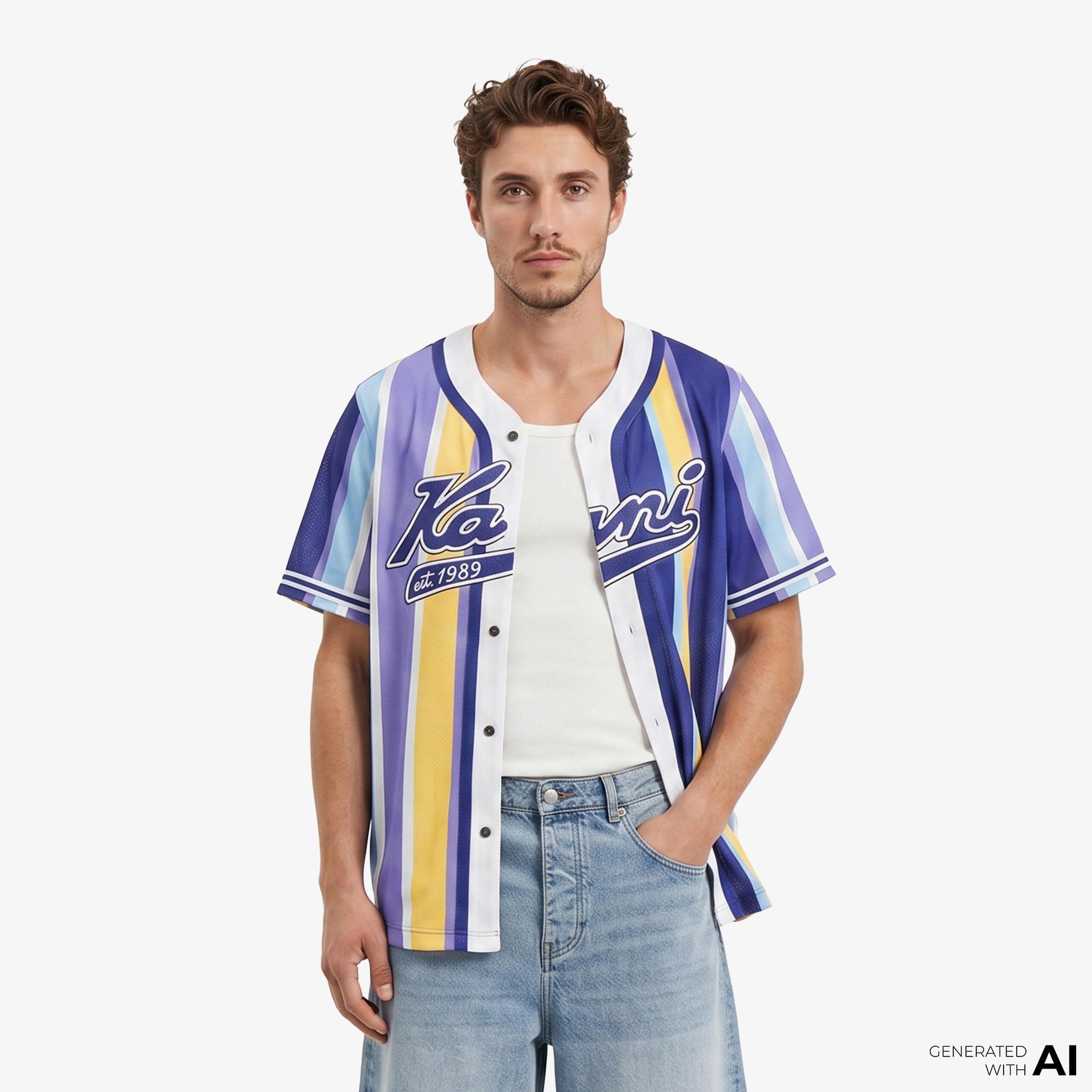 Karl Kani Varsity Striped Baseball Erkek Renkli Etek