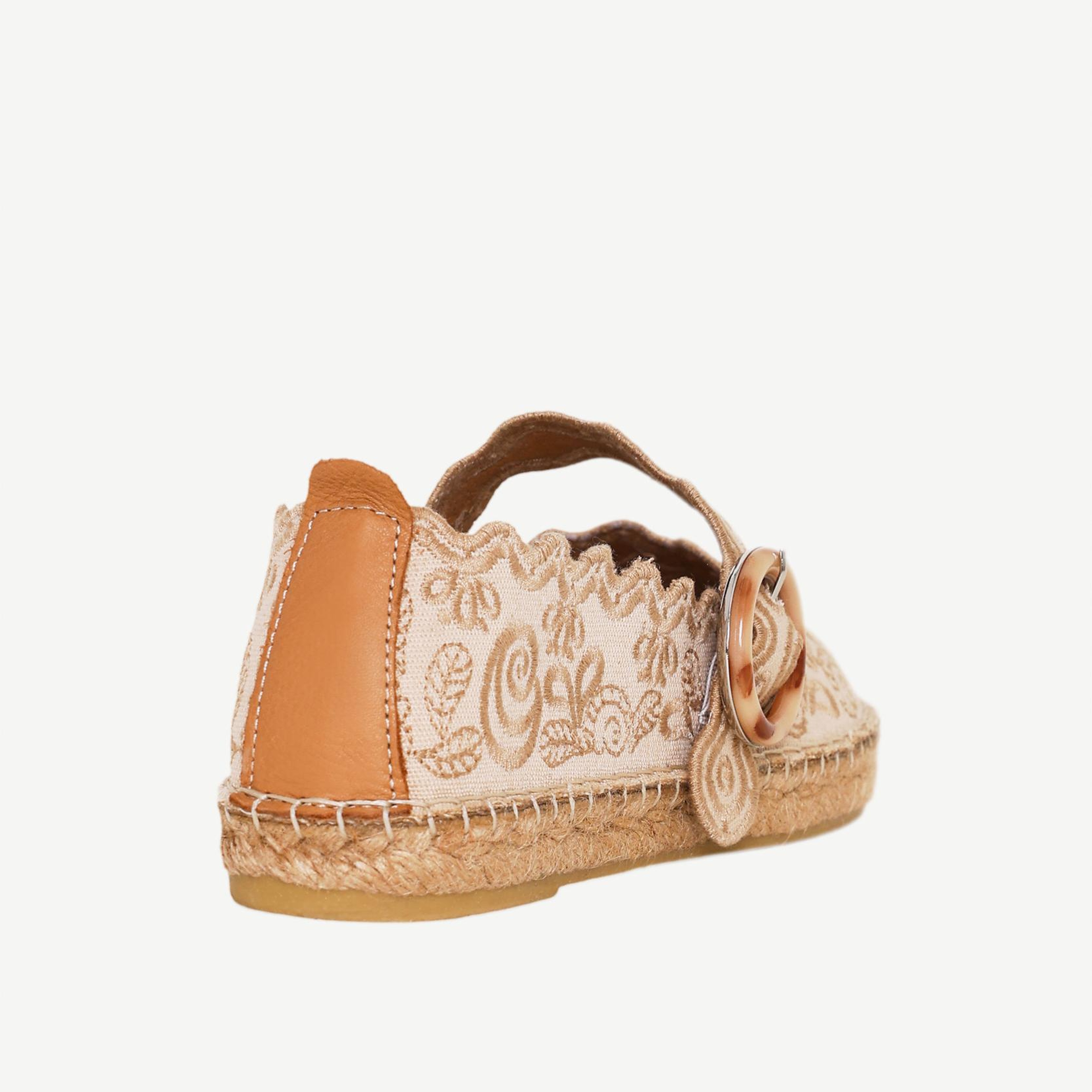 YARGICI Nakış İşlemeli Mary Jane Espadril
