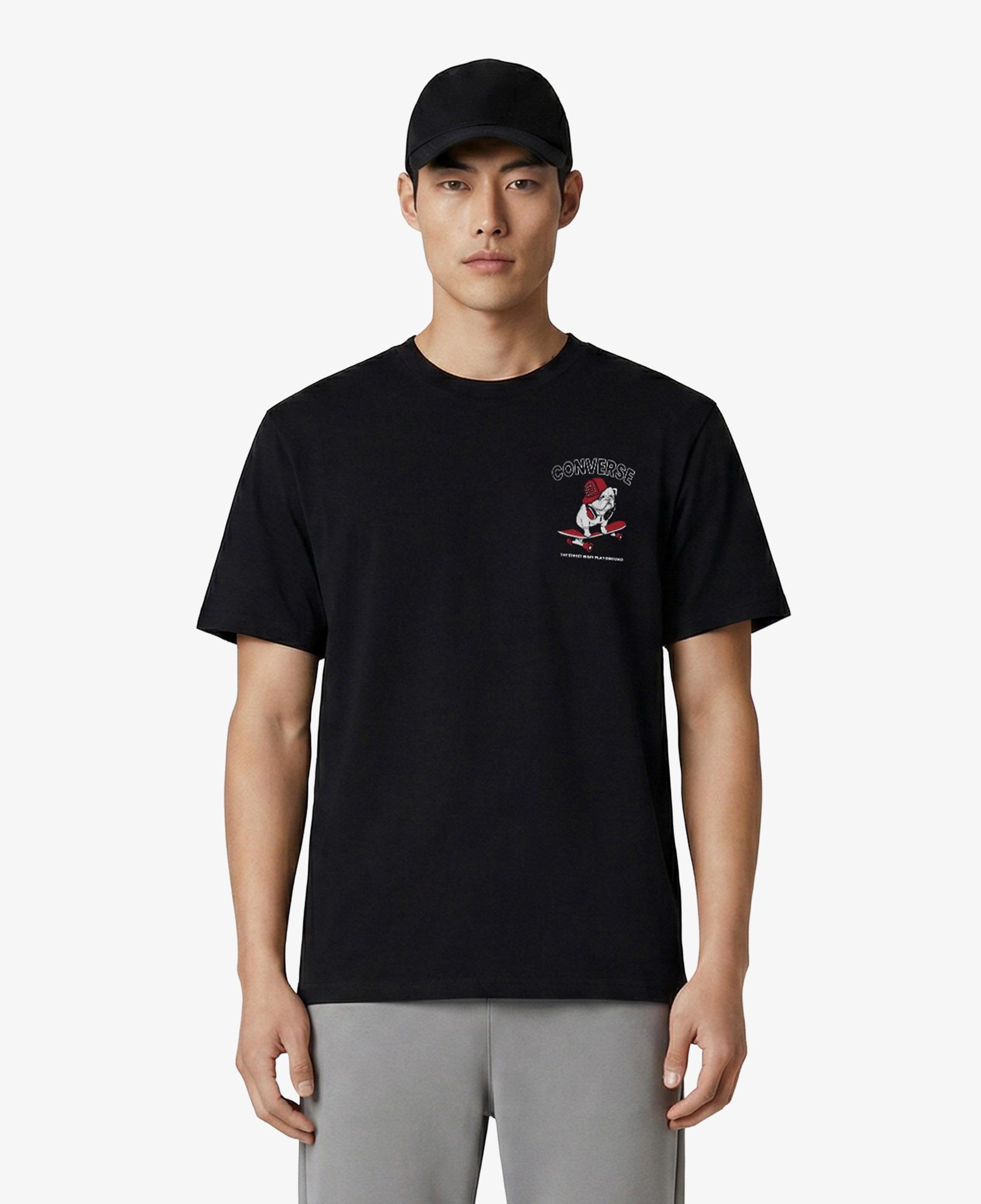 Converse Erkek Siyah Grafik Baskılı T-Shirt