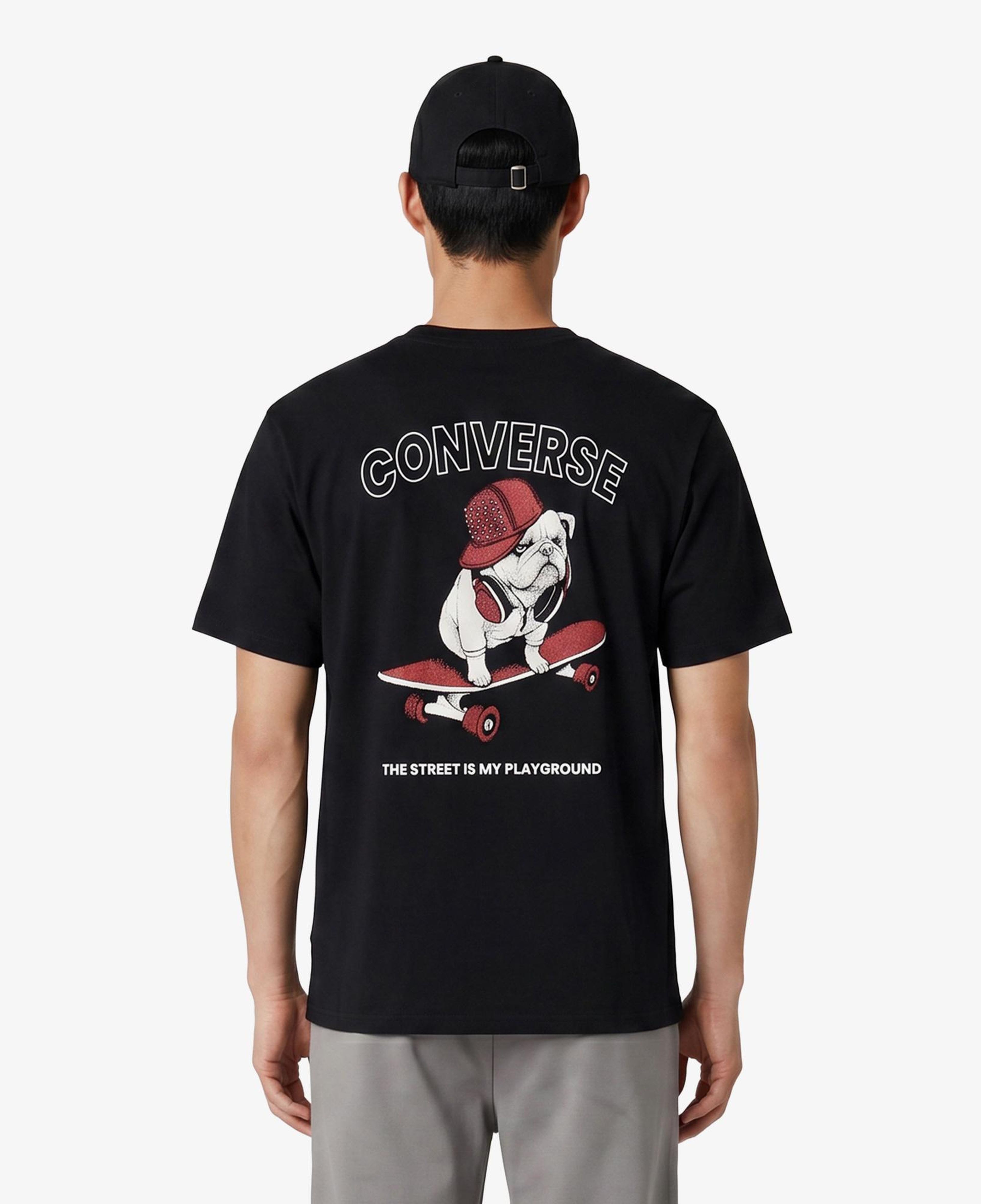 Converse Erkek Siyah Grafik Baskılı T-Shirt