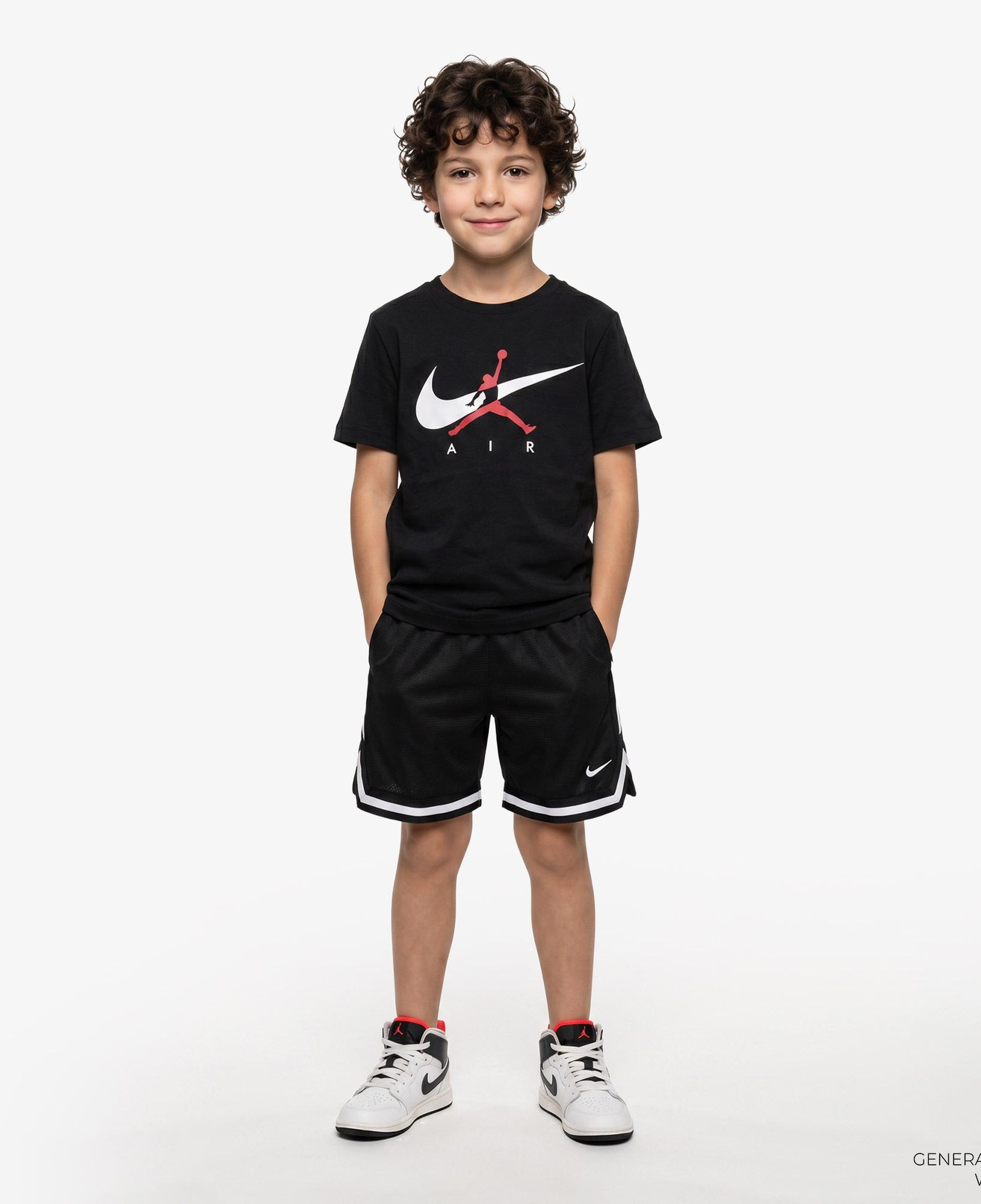 Jordan Jumpman Swoosh Intersectio Erkek Çocuk Siyah T-Shirt