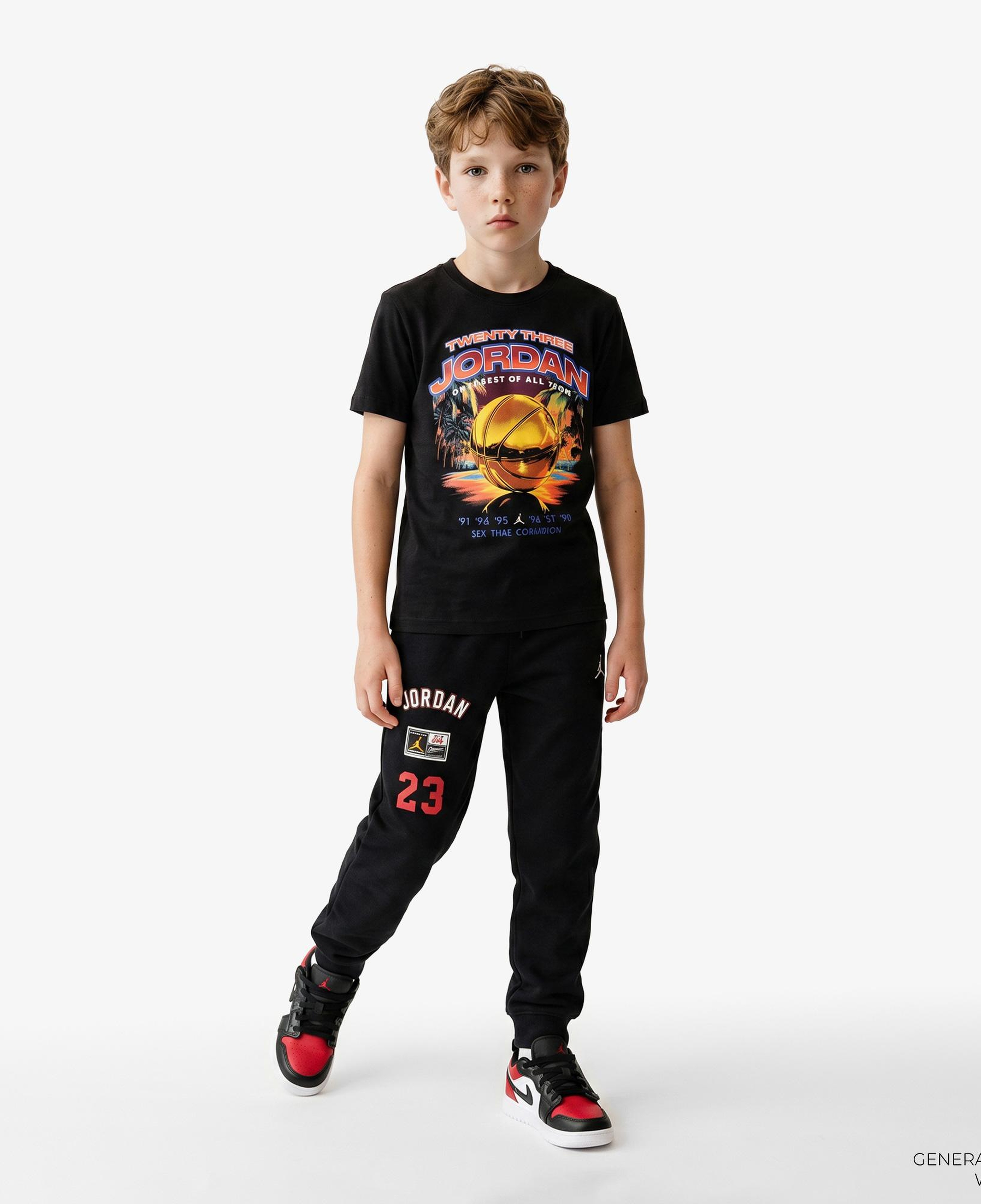 Jordan Venice Beach Hoops Erkek Çocuk Siyah T-Shirt