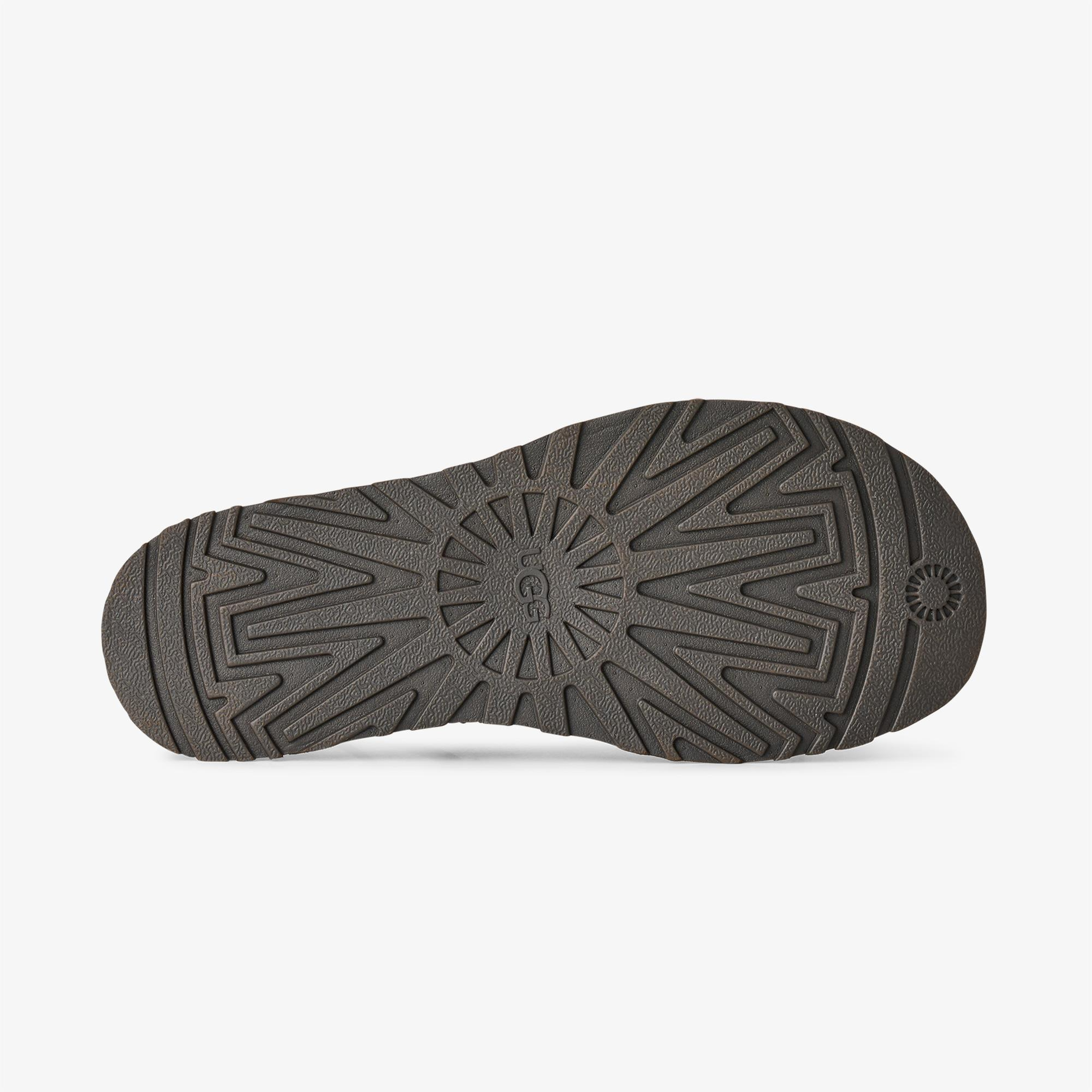 UGG Goldengaze Embossed Ankle Wrap Kadın Siyah Sandalet