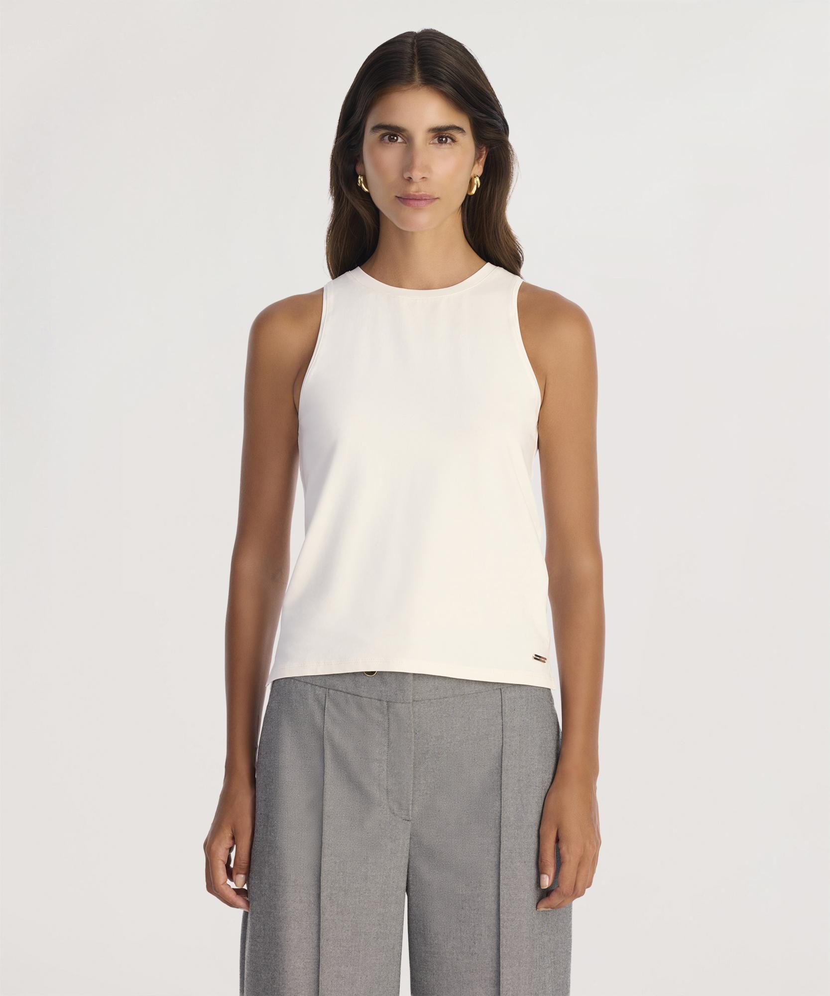 YARGICI Kolsuz Halter Yaka T-shirt