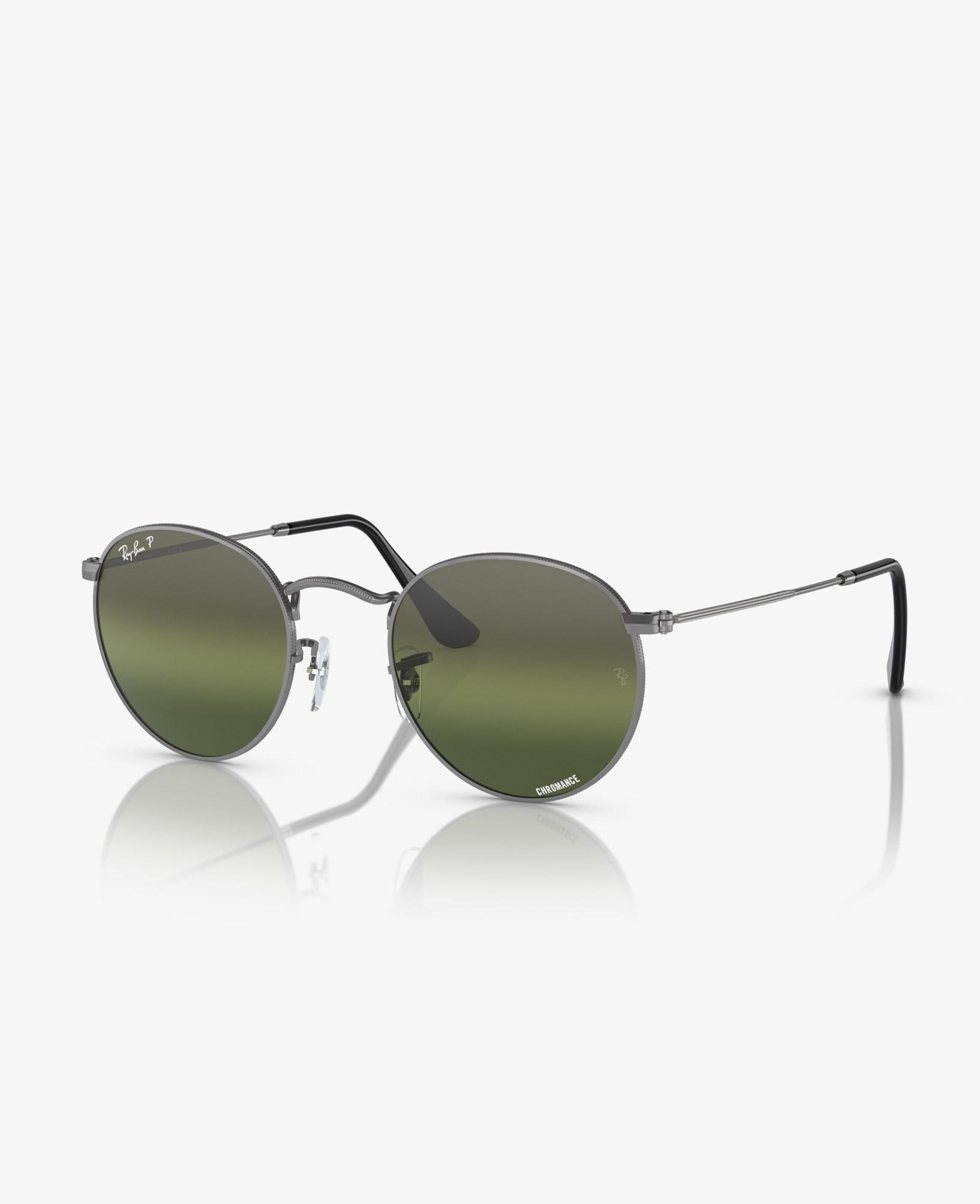 Ray-Ban Round Metal Polarized Erkek Yeşil Güneş Gözlüğü