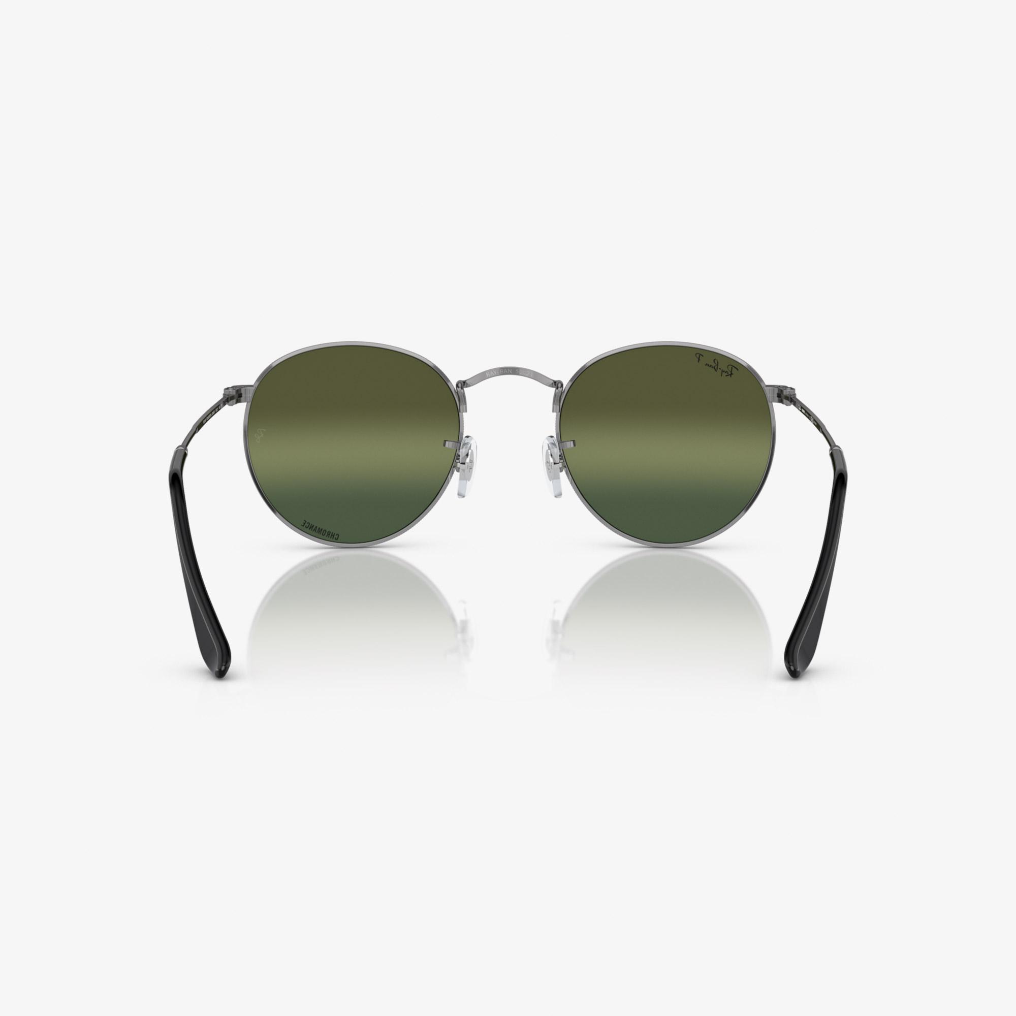 Ray-Ban Round Metal Polarized Erkek Yeşil Güneş Gözlüğü