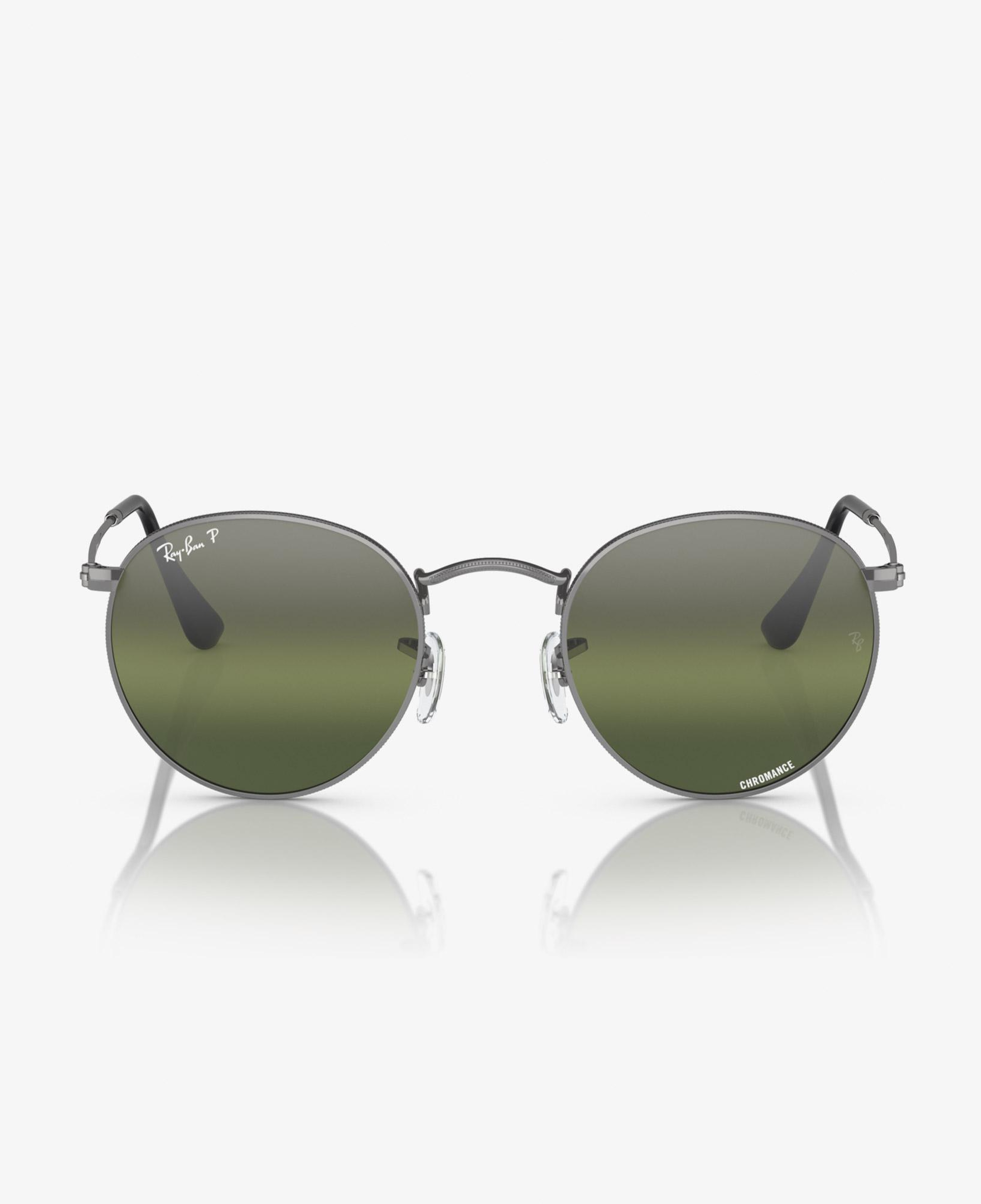 Ray-Ban Round Metal Polarized Erkek Yeşil Güneş Gözlüğü