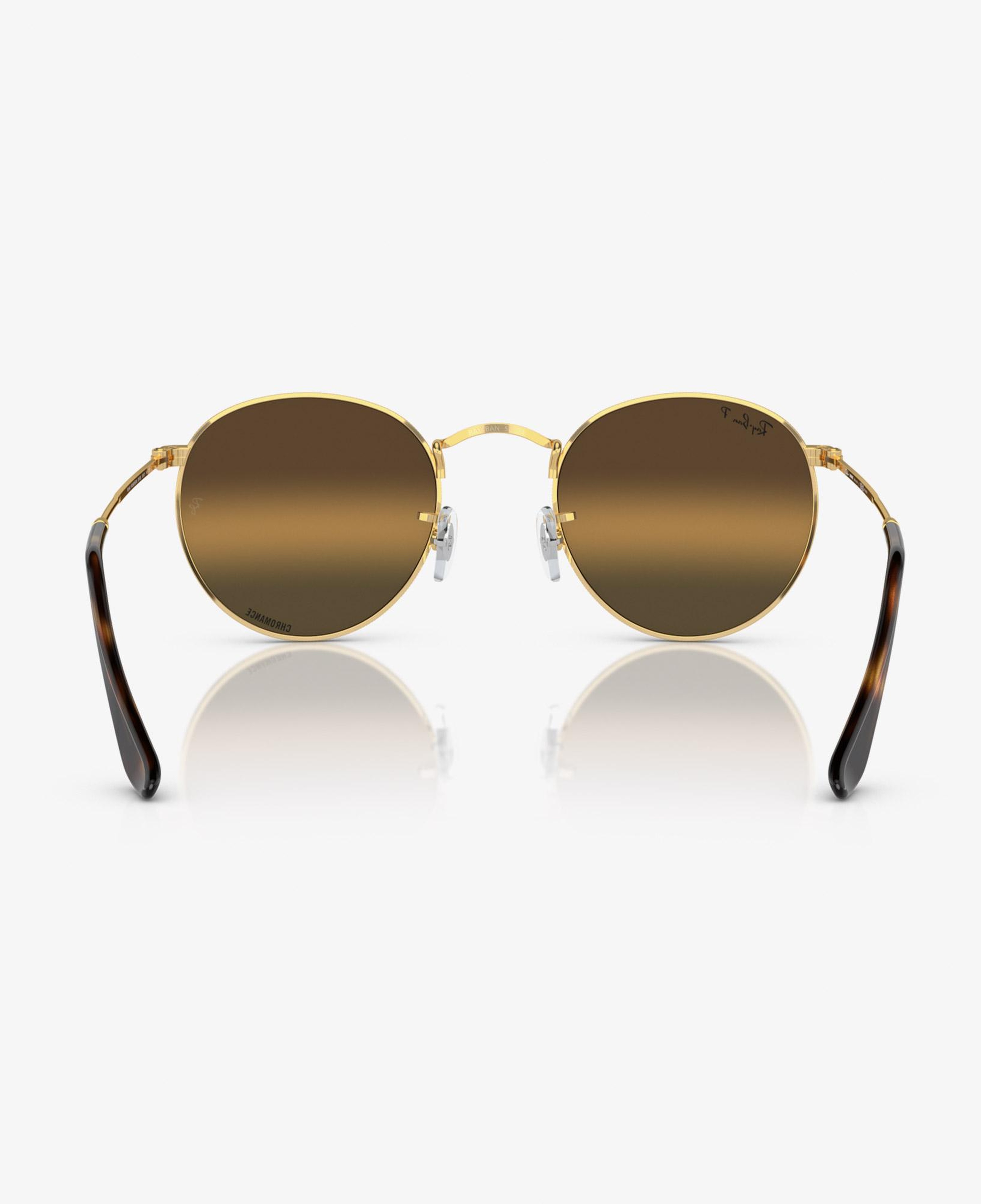 Ray-Ban Round Metal Polarized Erkek Sarı Güneş Gözlüğü