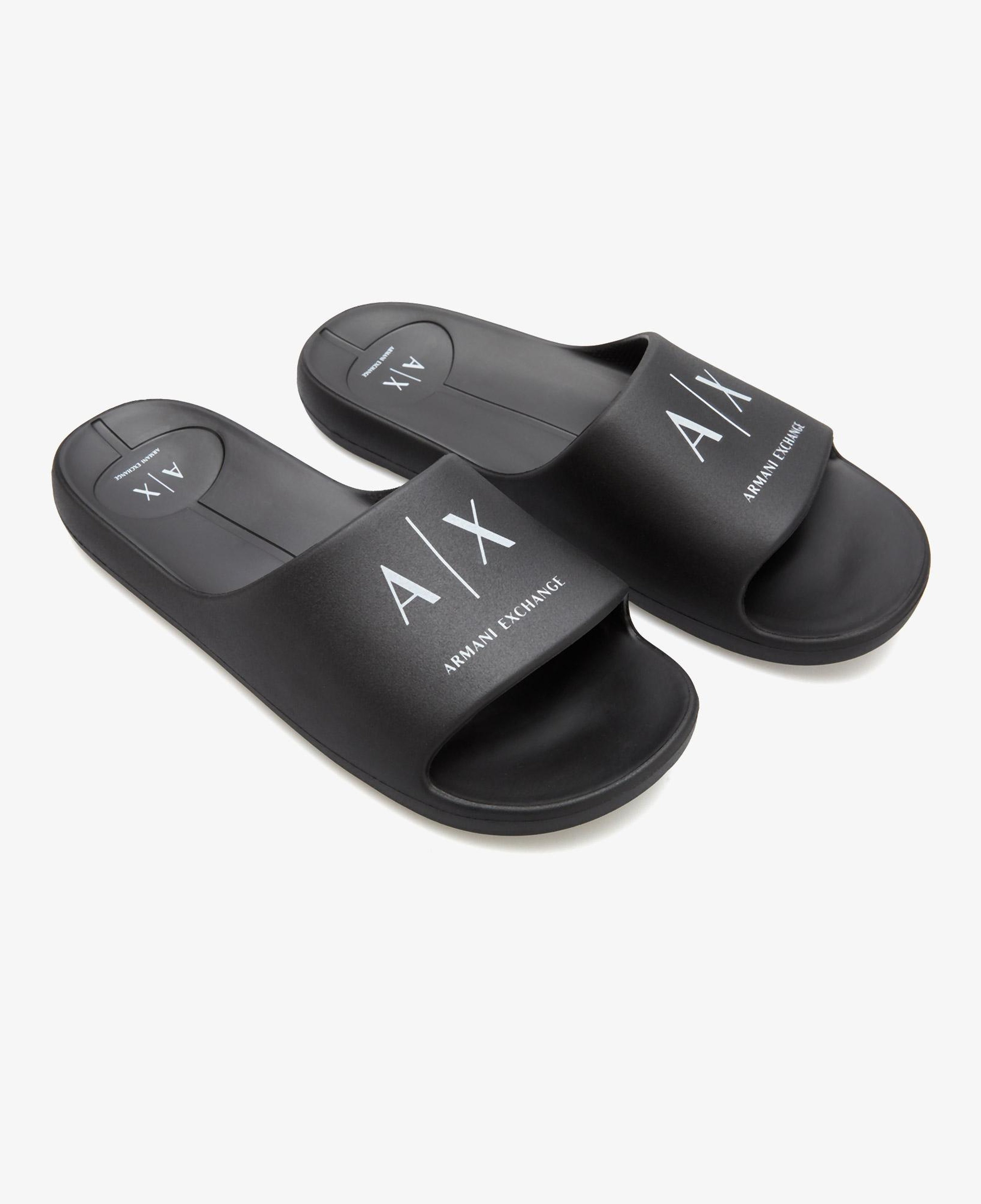Armani Exchange Erkek Siyah Sandalet