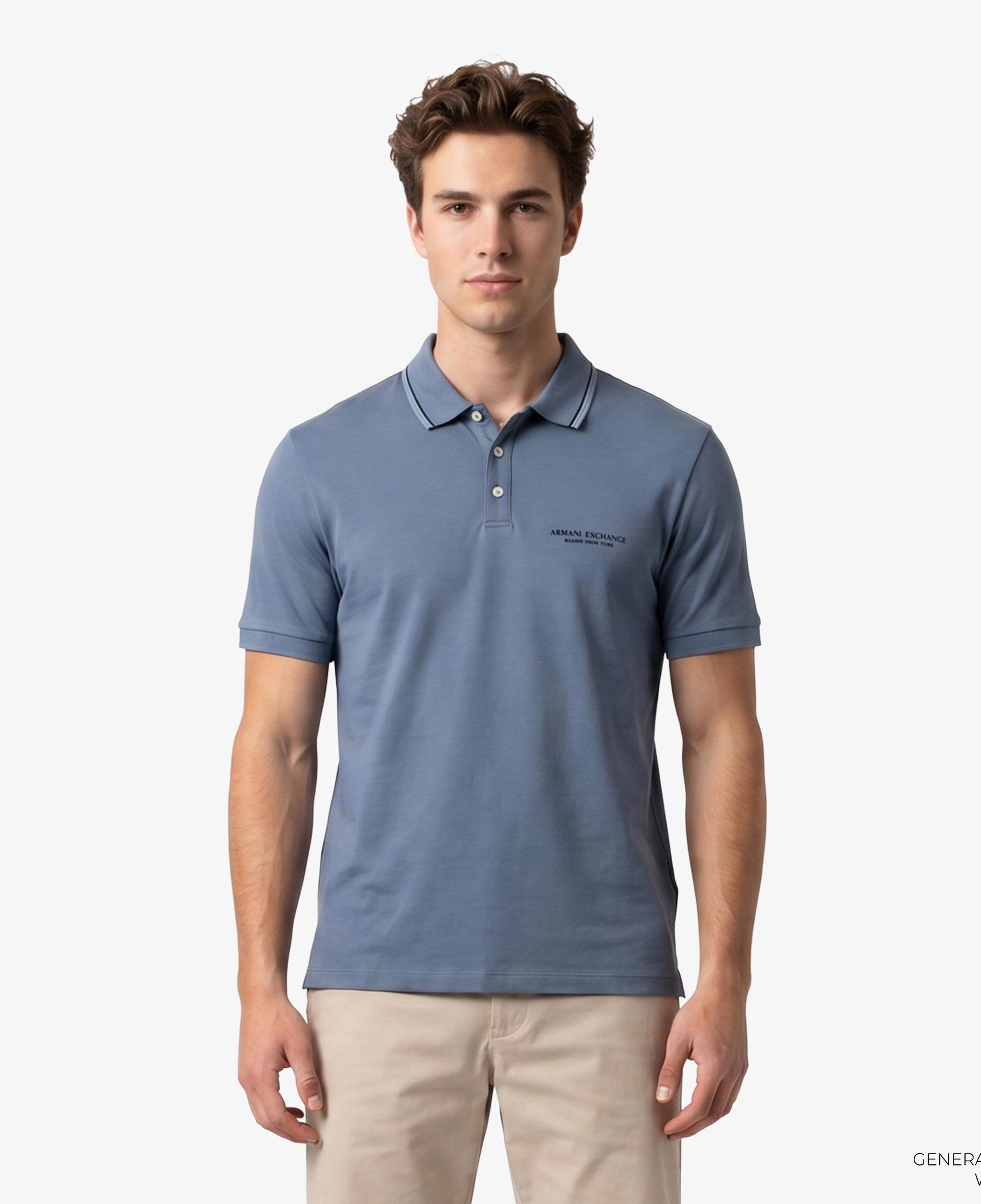 Armani Exchange Erkek Mavi Polo