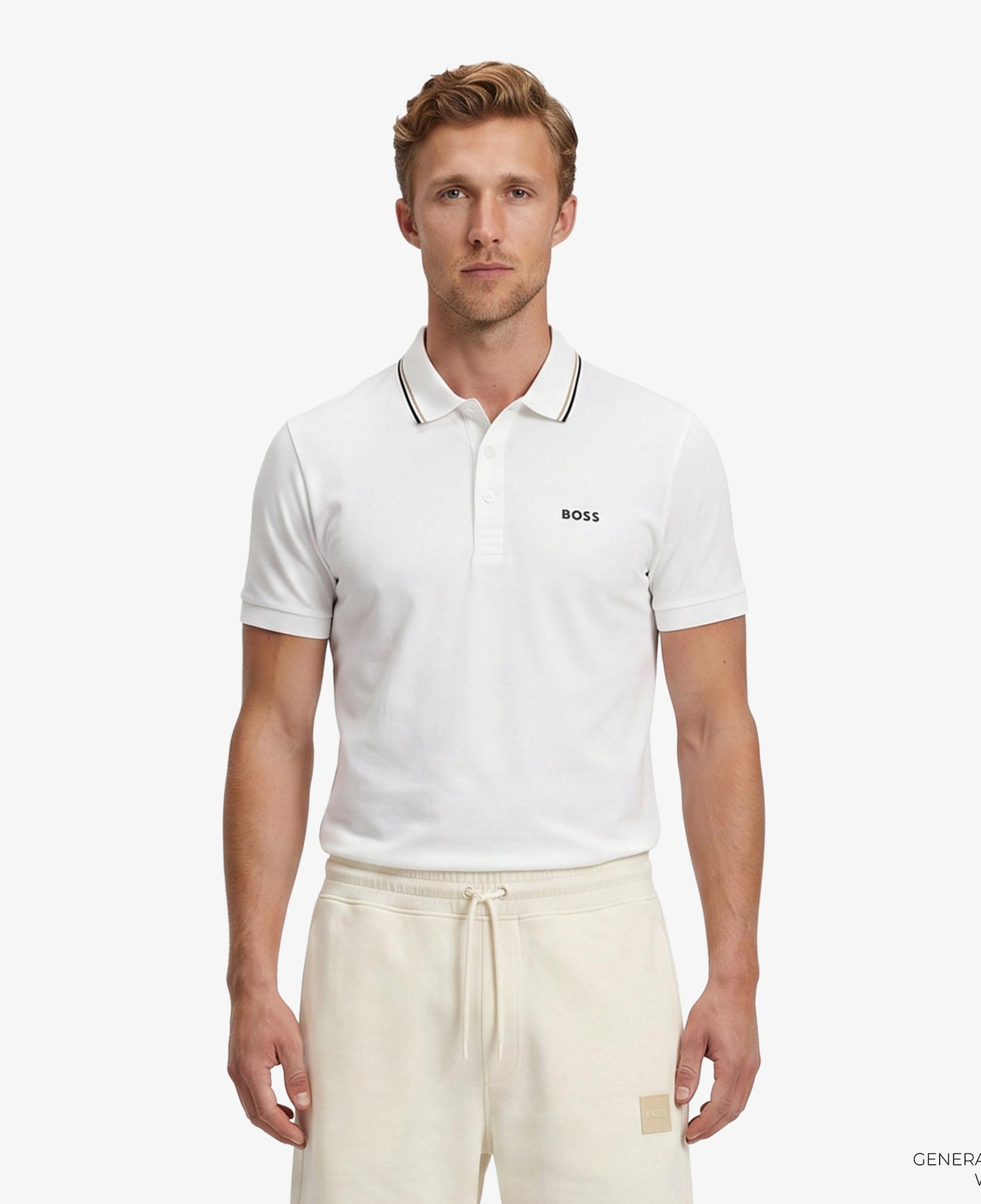 Boss Birdie Paule Erkek Beyaz Polo