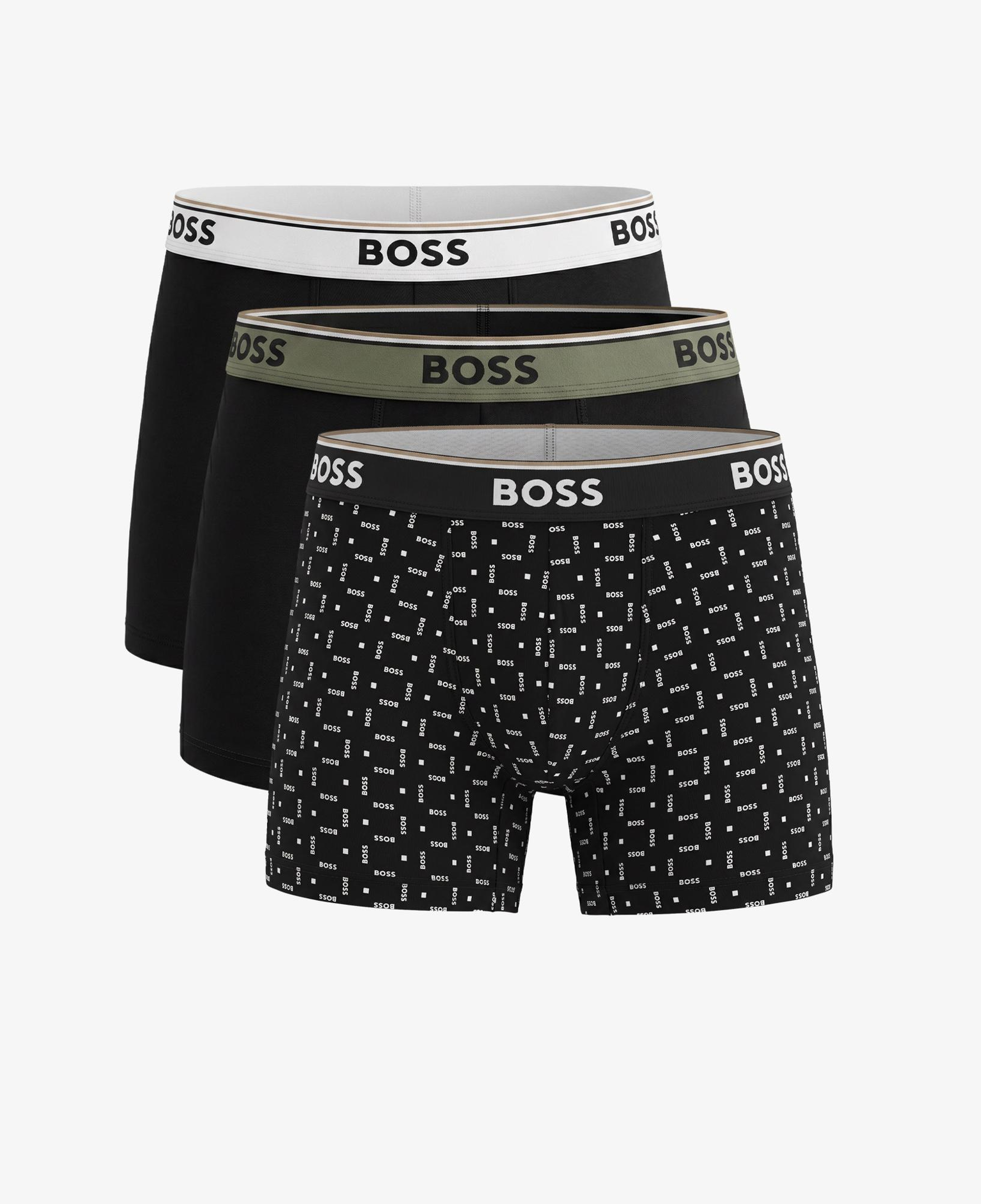 Boss Power Design Erkek Siyah Boxer