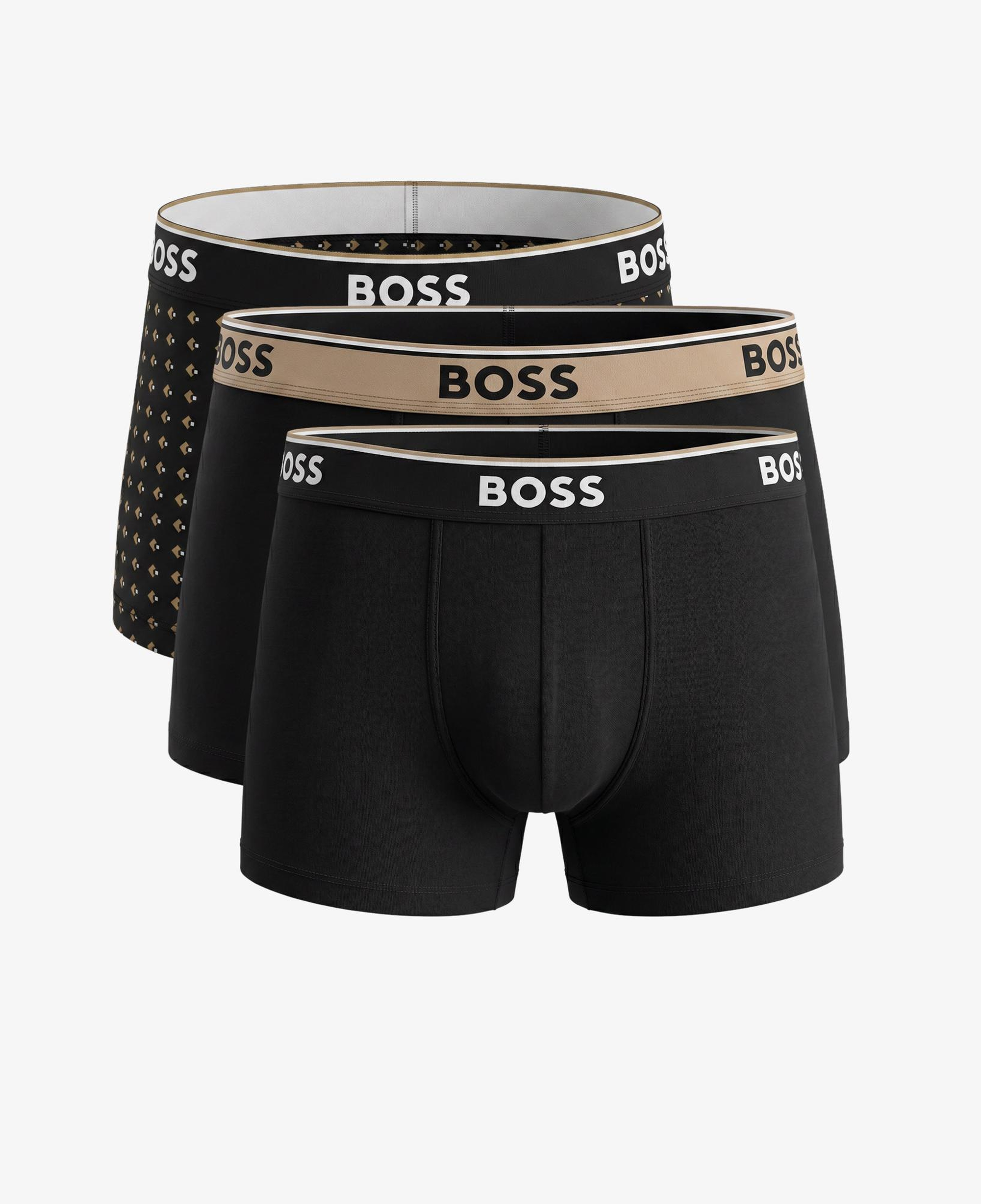 Boss 3'lü Power Design Erkek Bej Boxer