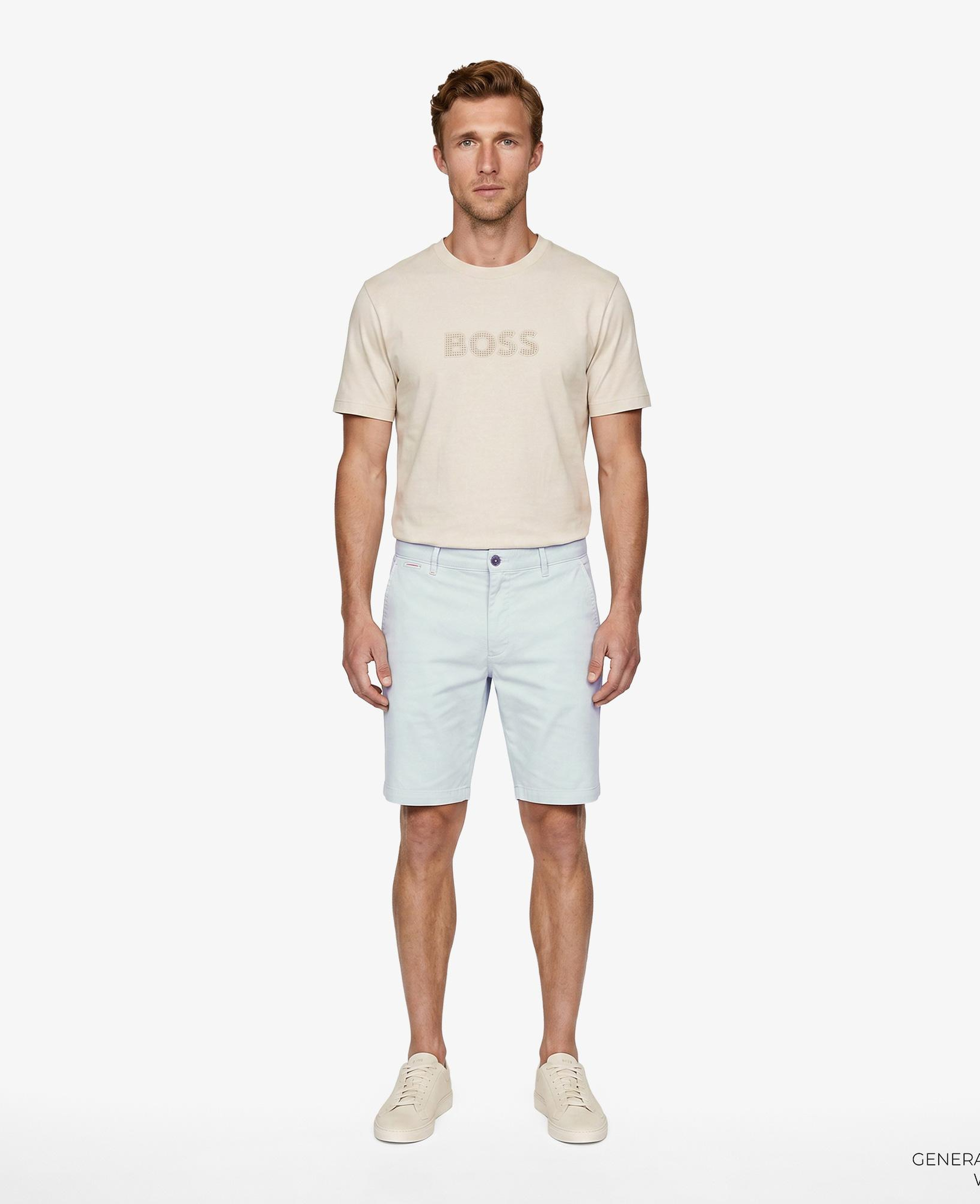 Boss Terrace Logo Erkek Bej T-Shirt