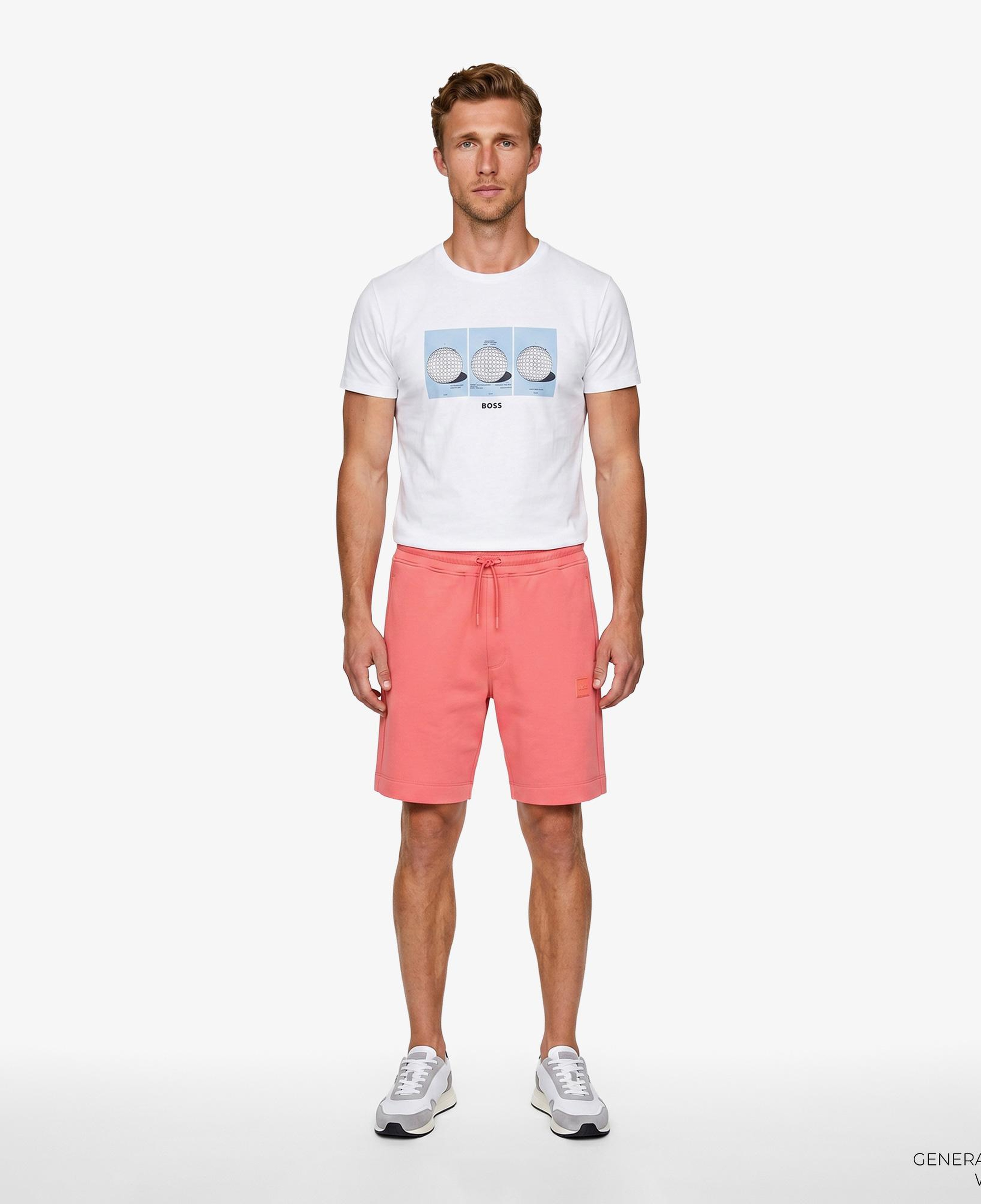 Boss Terrace Photo Erkek Beyaz T-Shirt