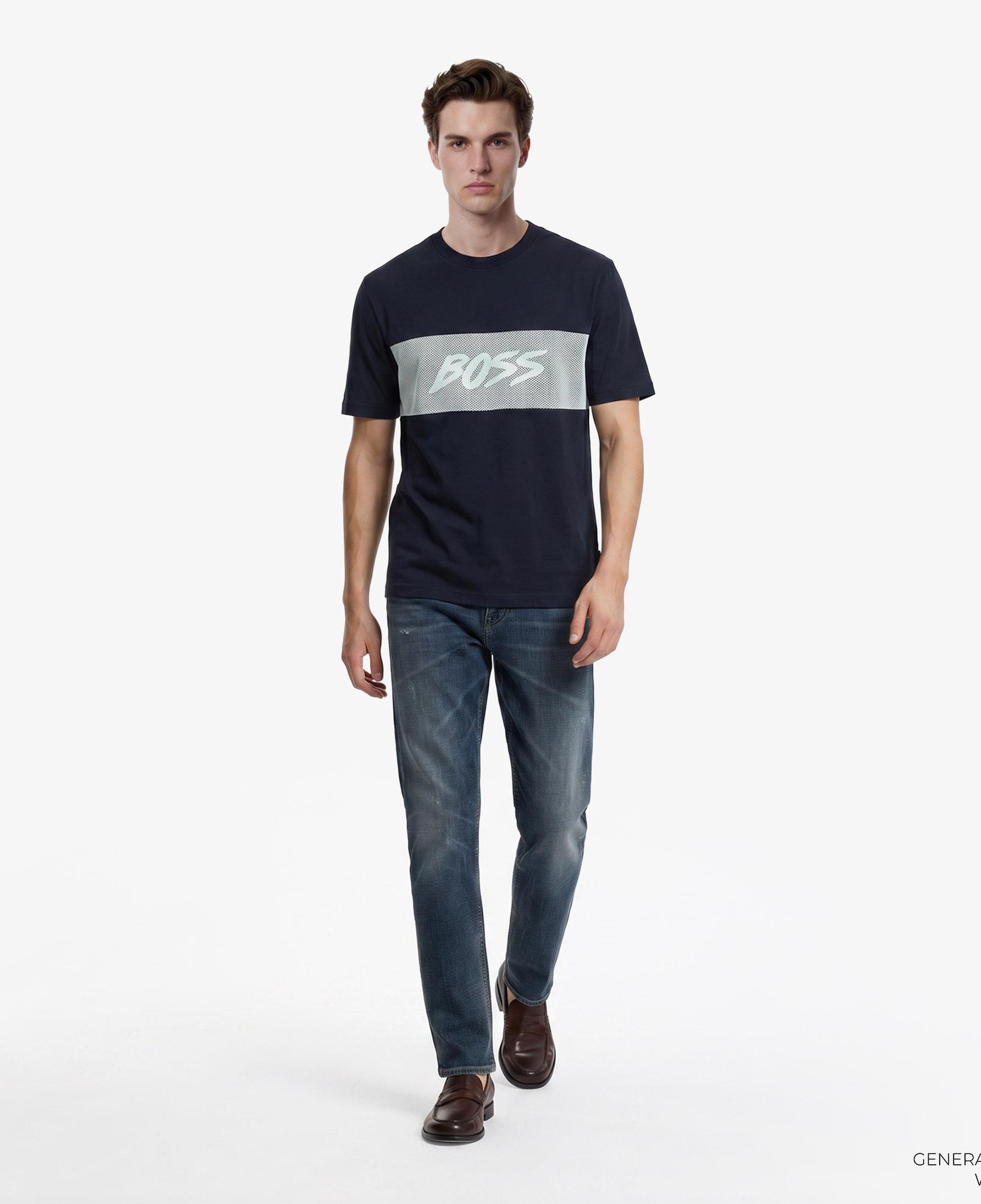 Boss Mesh Erkek Lacivert T-Shirt
