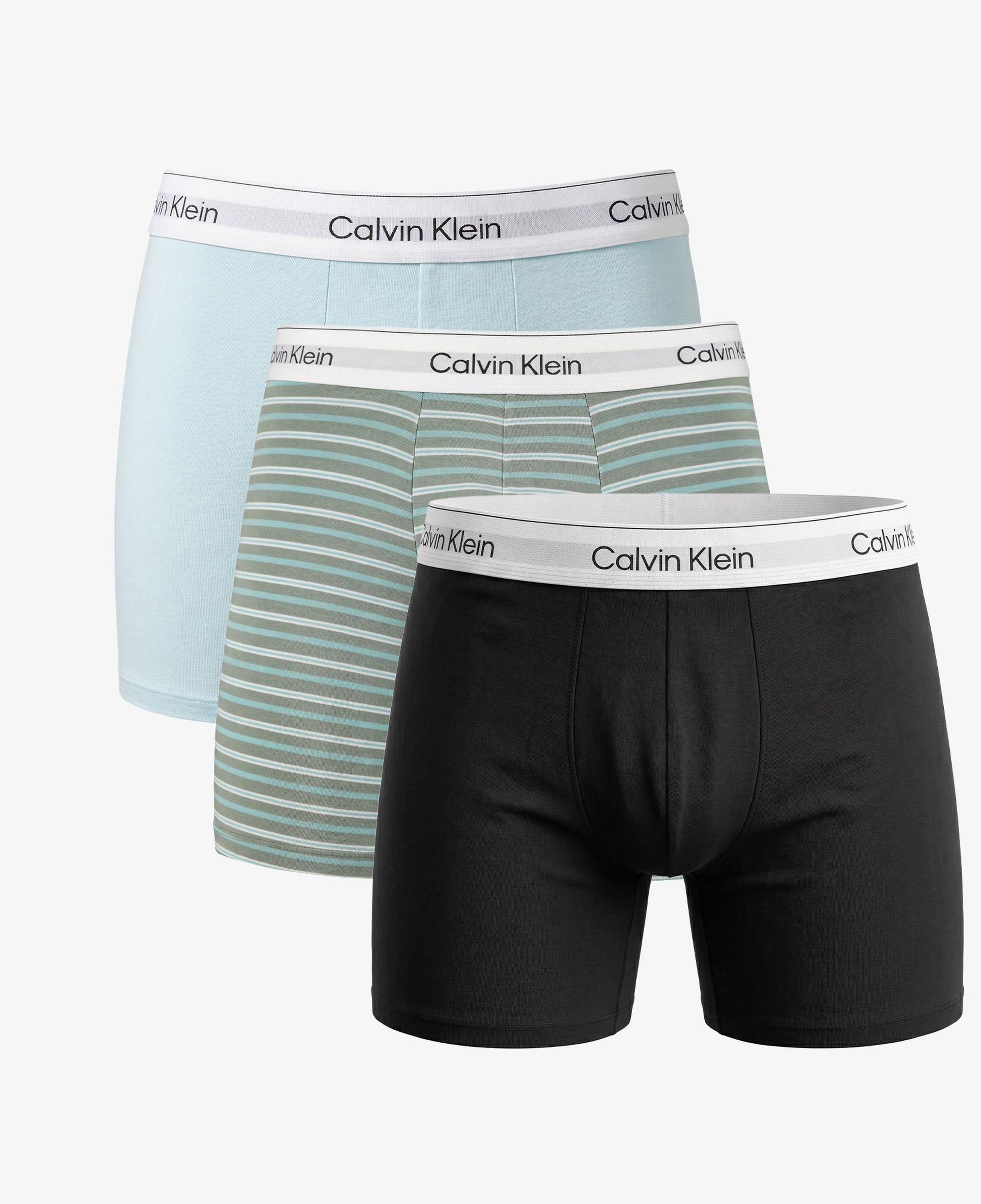 Calvin Klein Brief 3'lü Erkek Mavi Boxer