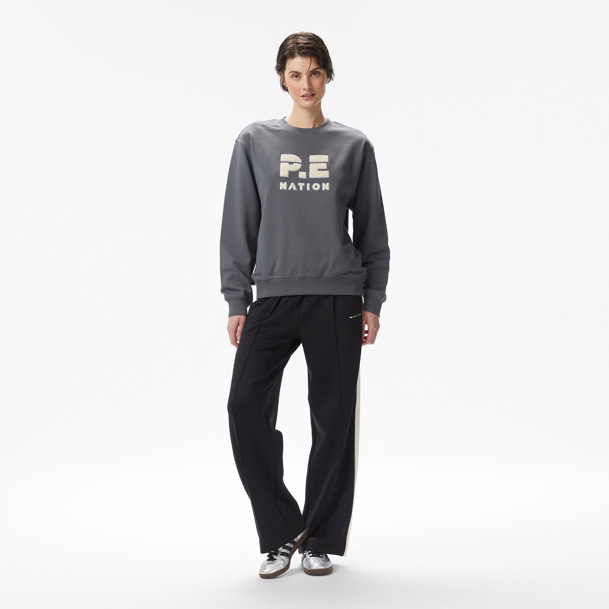 P.E Nation Heads Up 2 Kadın Gri Sweatshirt