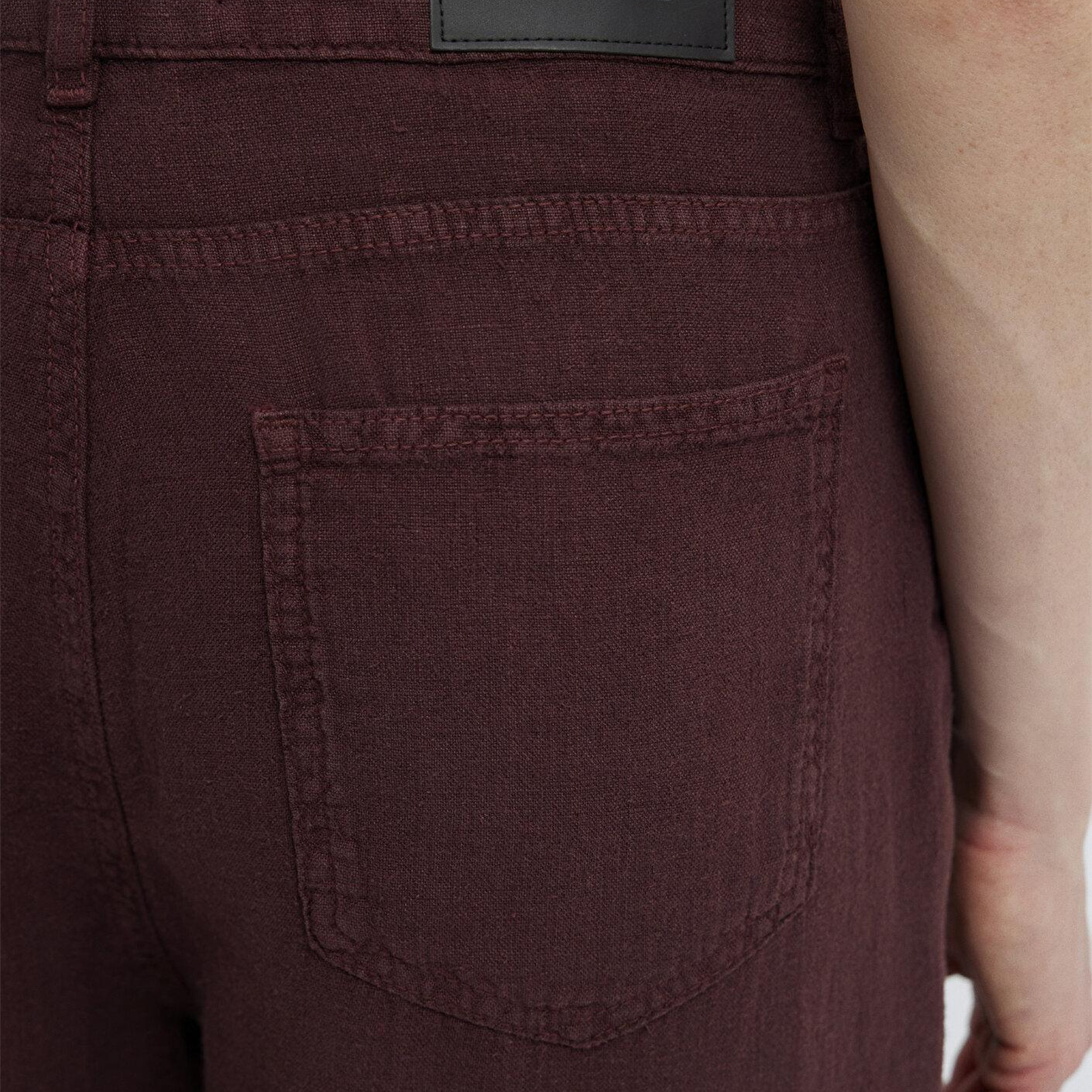 Mavi Bordo Keten Pantolon 1011267-70259
