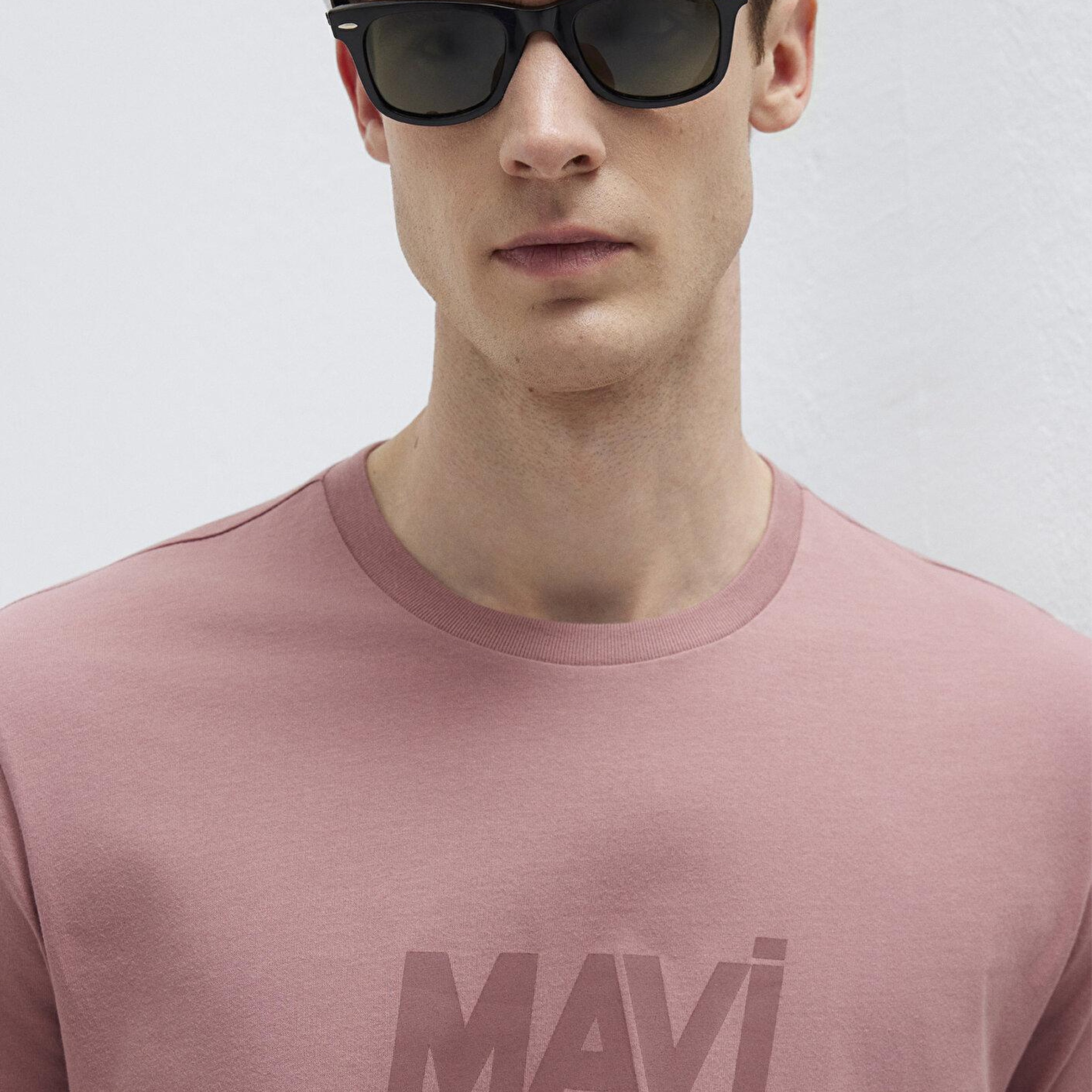 Mavi Mavi Logo Baskılı Pembe Tişört Regular Fit / Normal Kesim 0612896-70948