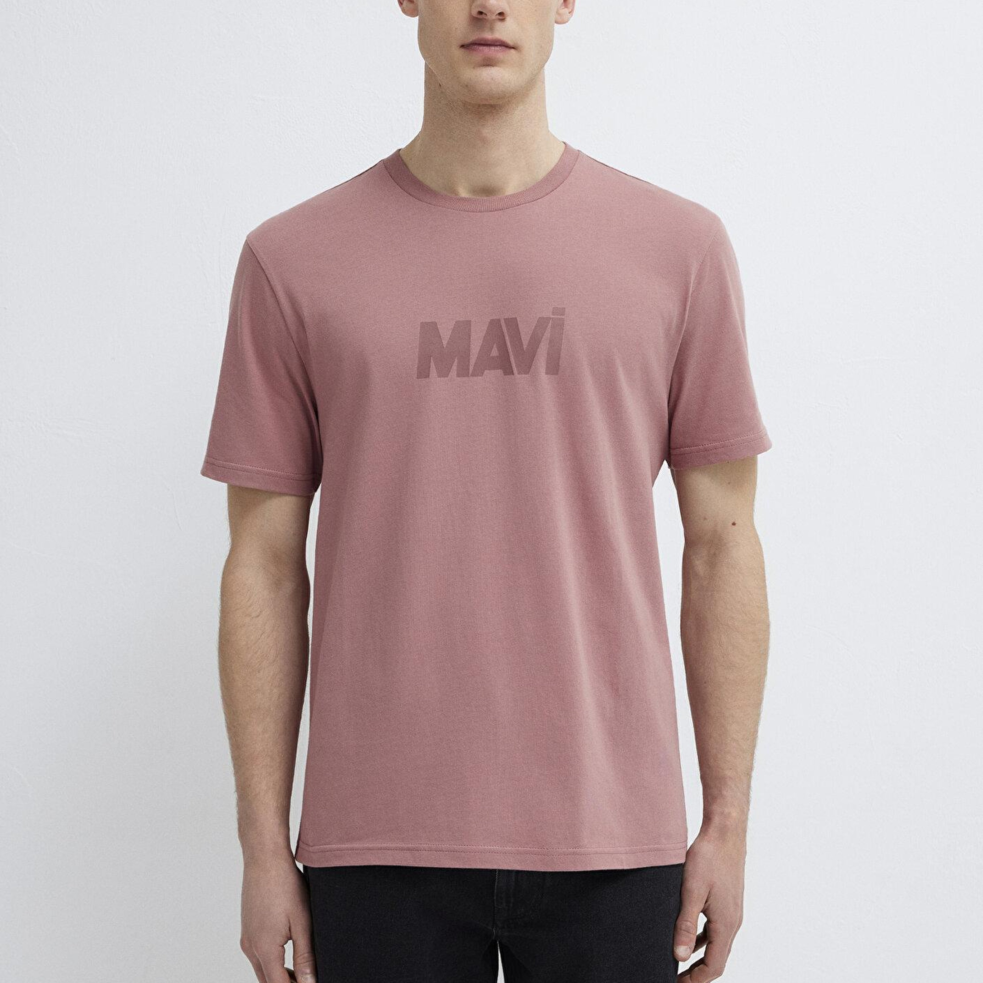 Mavi Mavi Logo Baskılı Pembe Tişört Regular Fit / Normal Kesim 0612896-70948