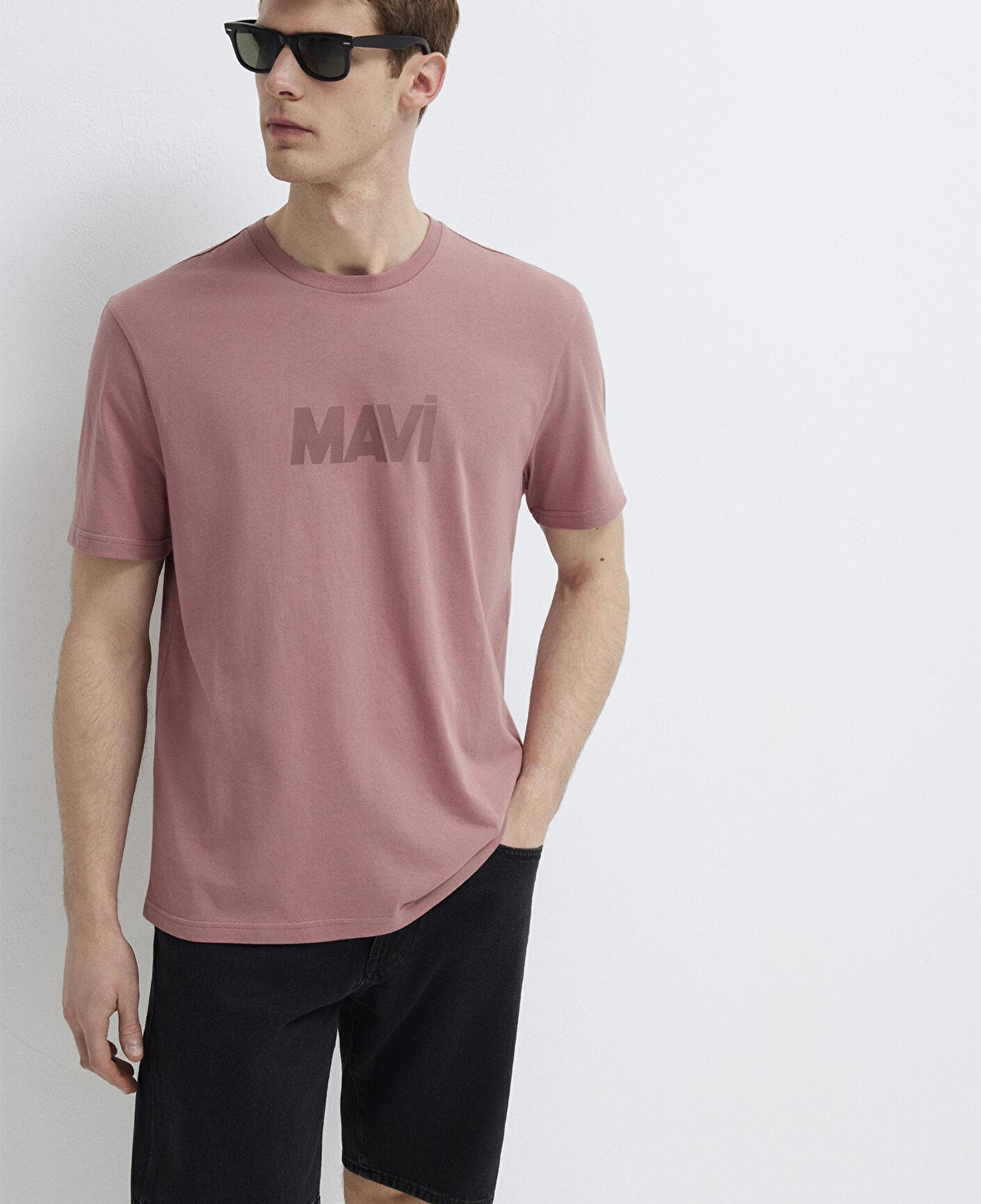 Mavi Mavi Logo Baskılı Pembe Tişört Regular Fit / Normal Kesim 0612896-70948