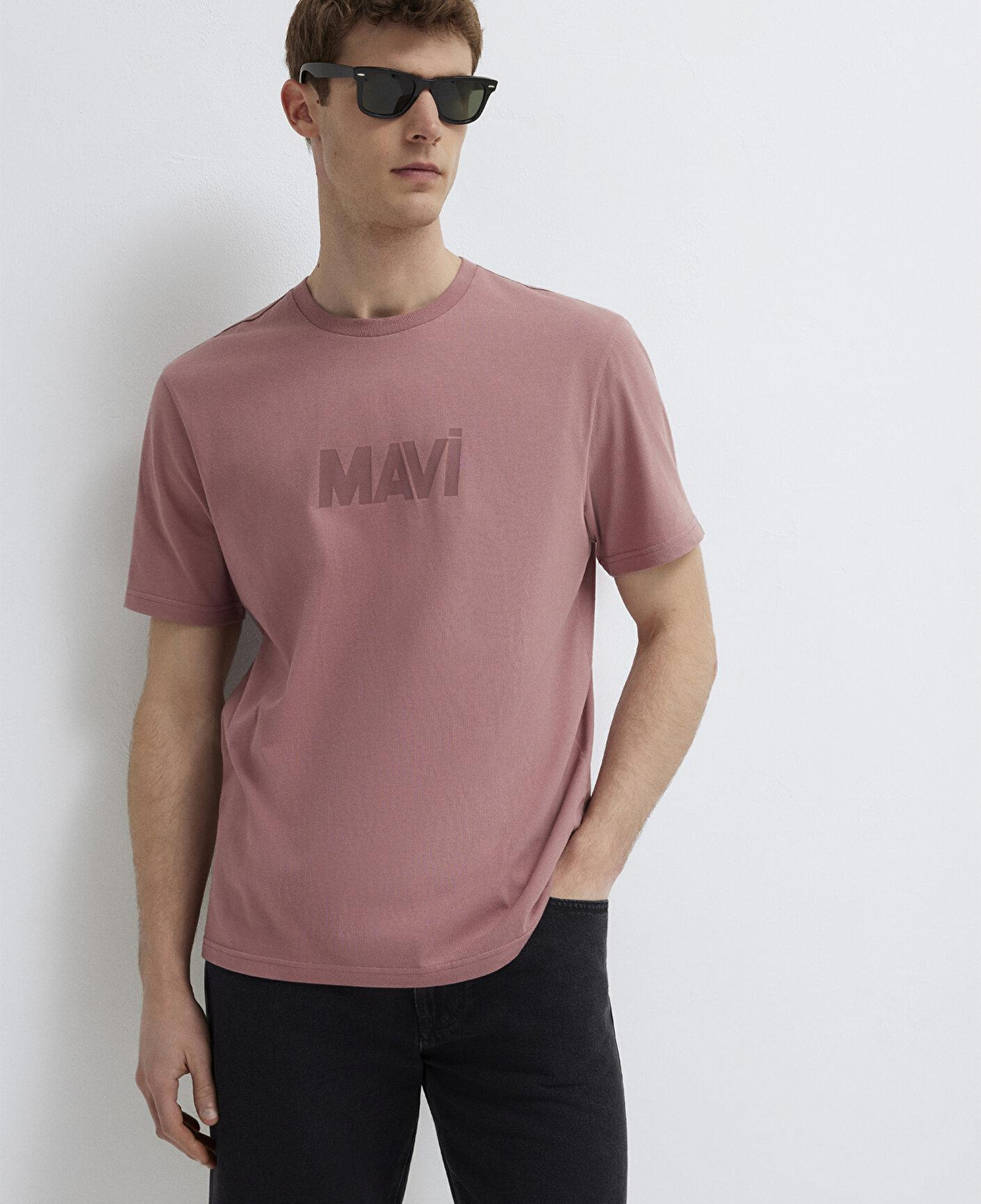 Mavi Mavi Logo Baskılı Pembe Tişört Regular Fit / Normal Kesim 0612896-70948