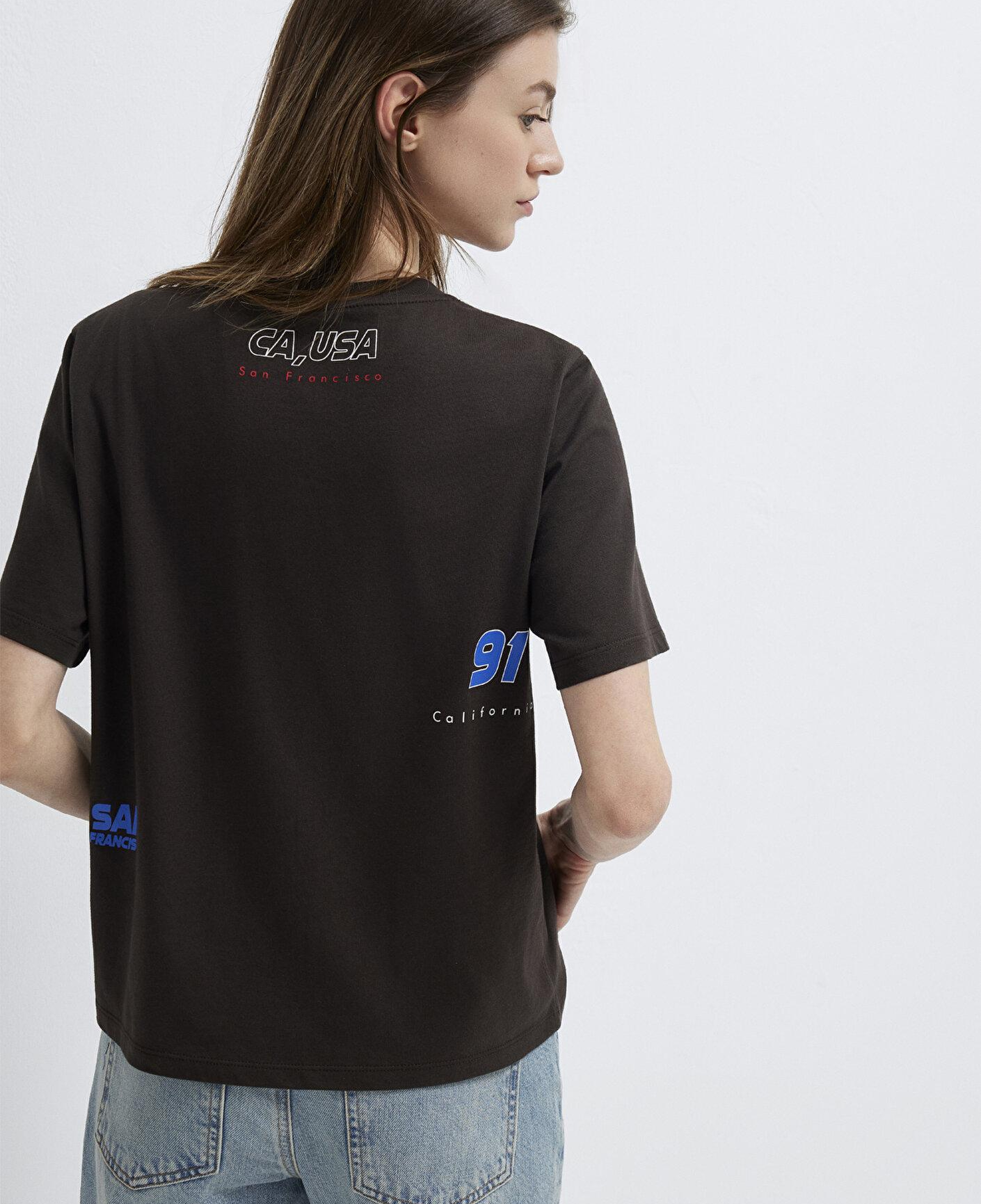Mavi San Francisco Baskılı Kahverengi Tişört Regular Fit / Normal Kesim 1613736-70236