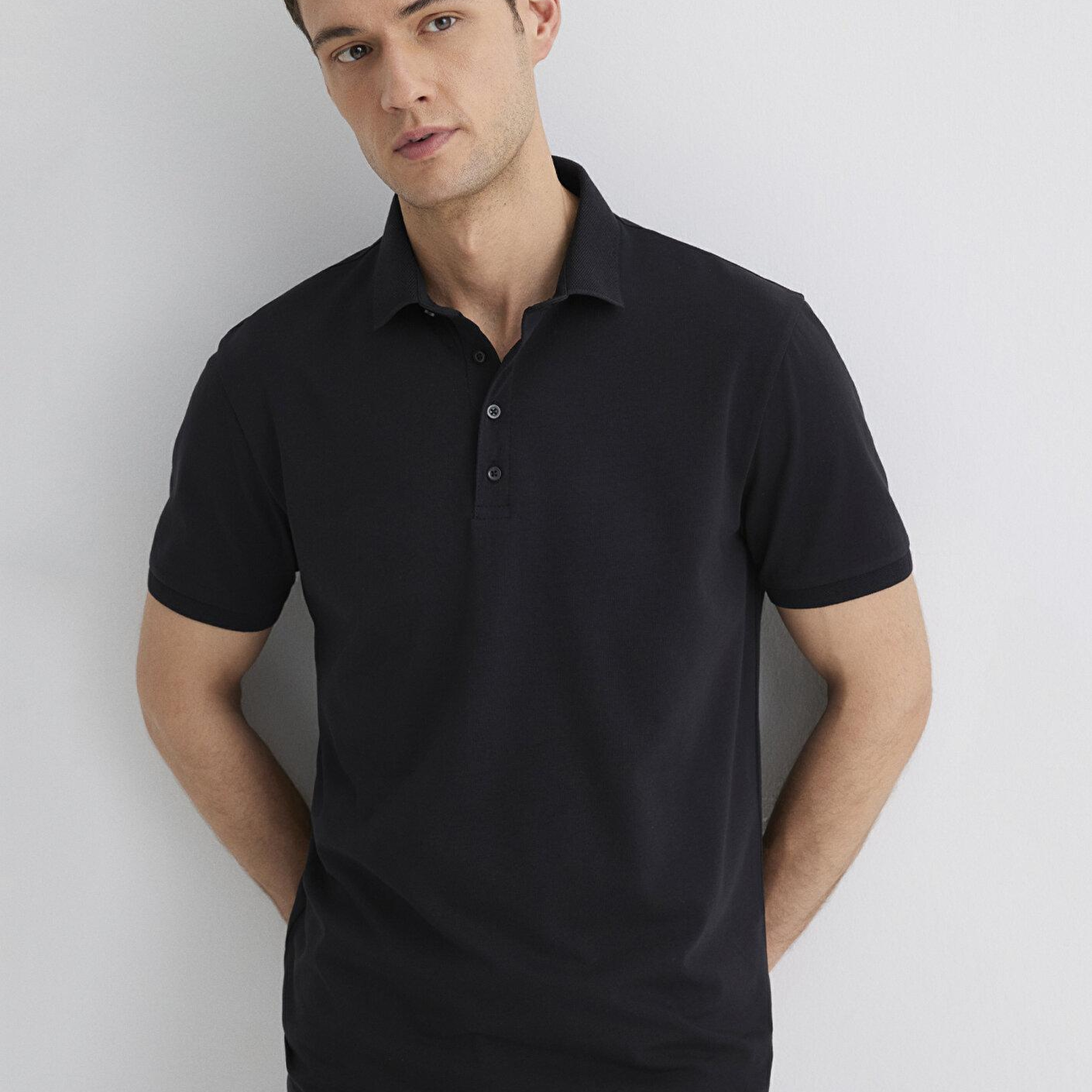 Mavi Siyah Polo Tişört Regular Fit / Normal Kesim 0612011-900