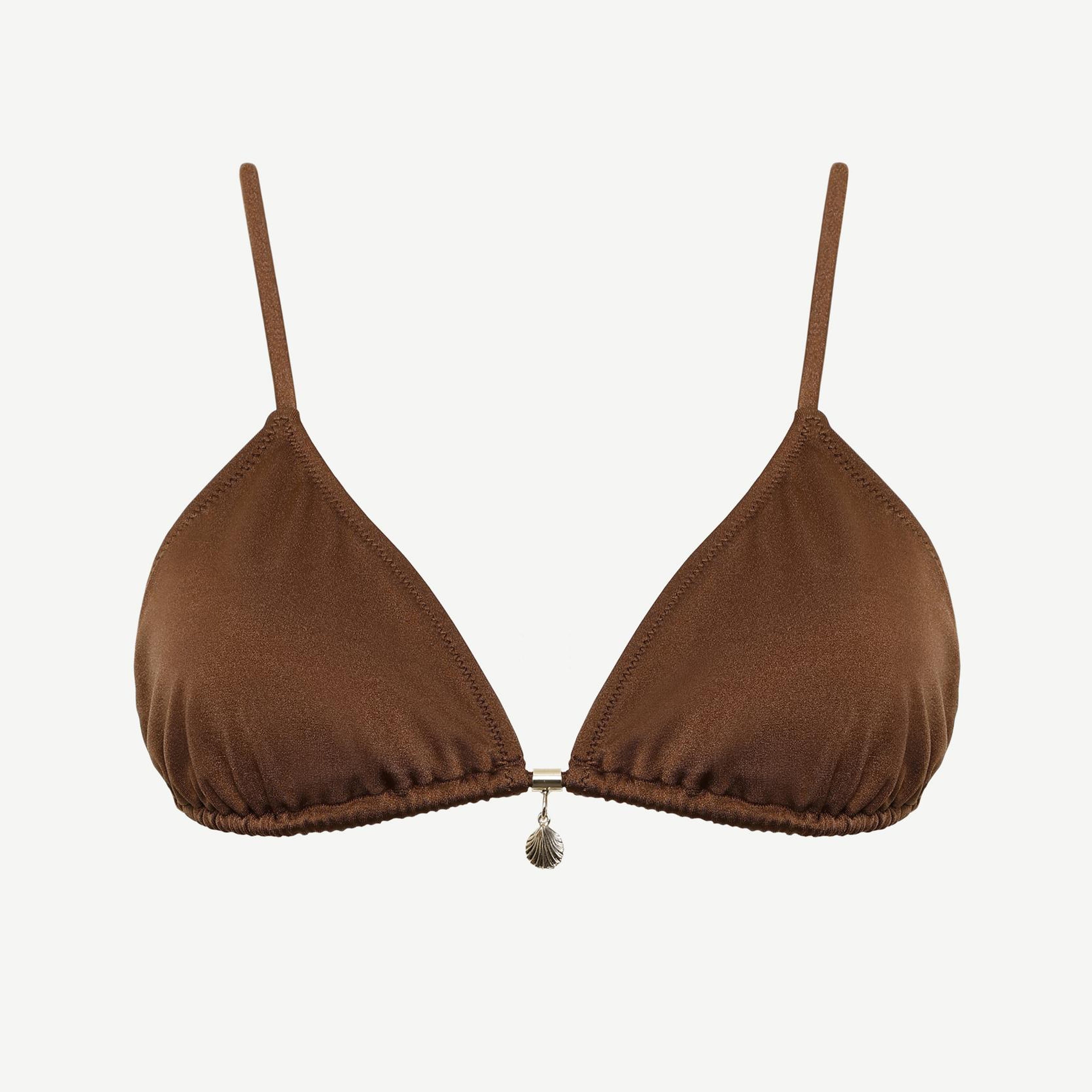 YARGICI Boncuk Detaylı Üçgen Bikini Üst
