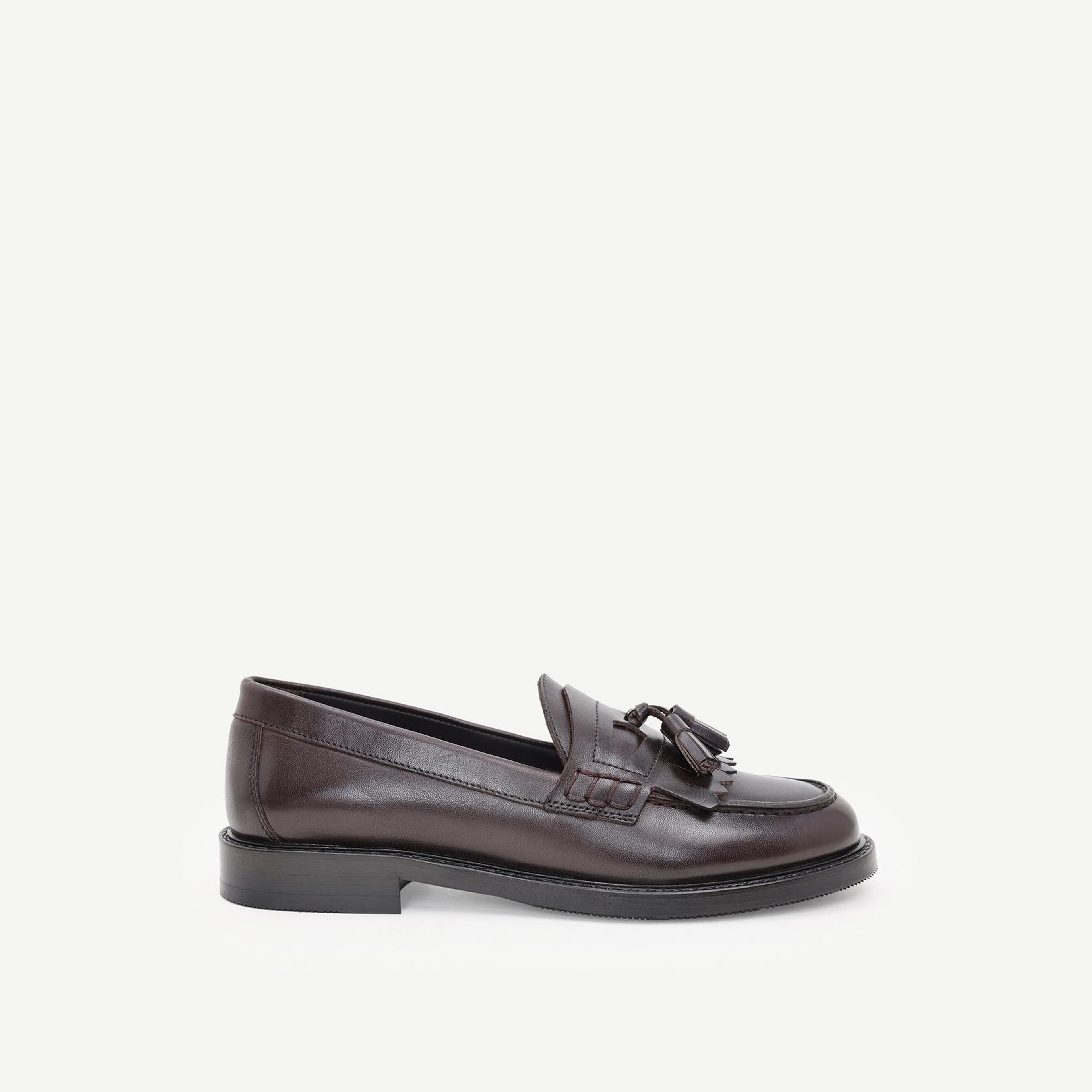 YARGICI Kauçuk Tabanlı Deri Loafer