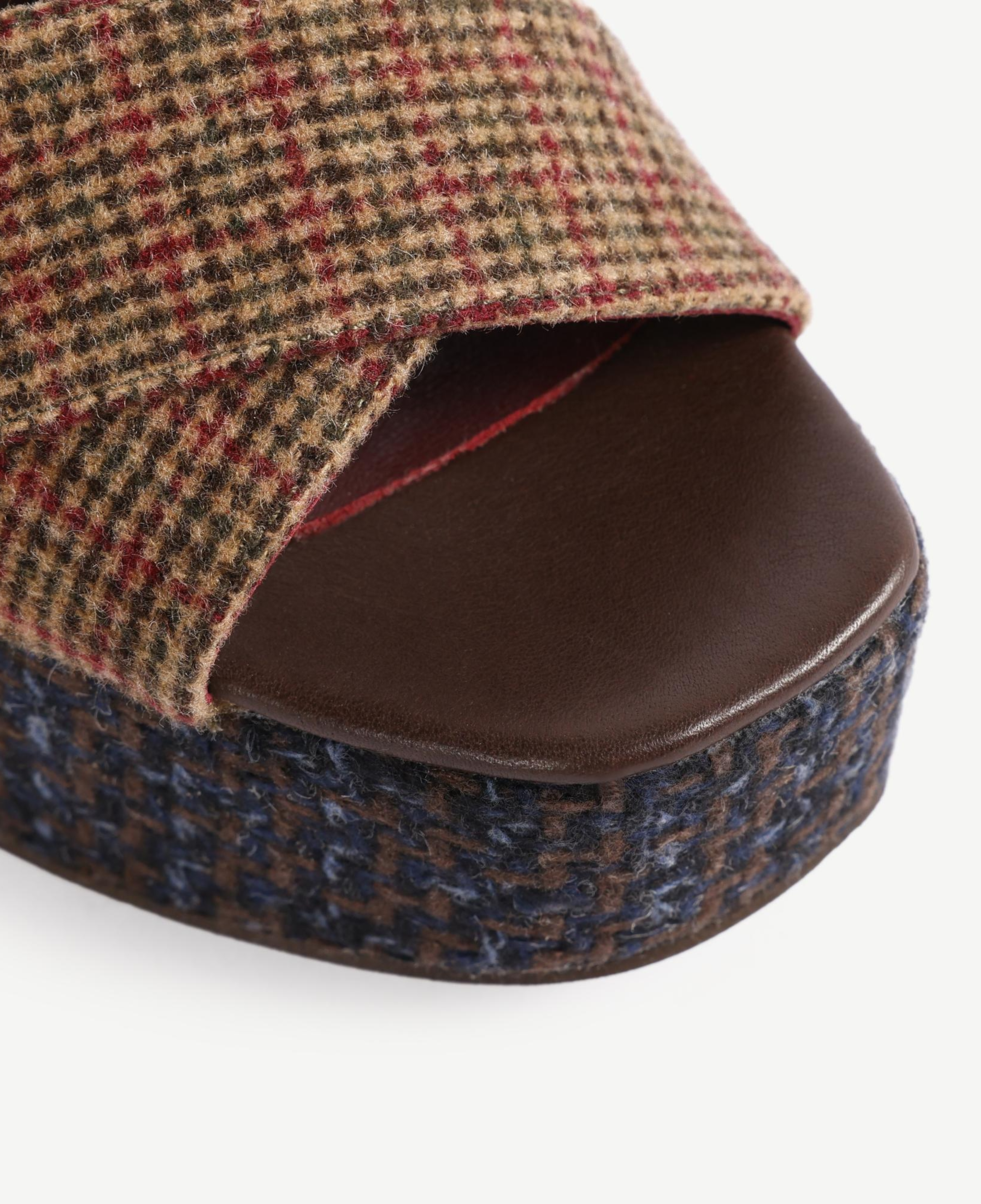 YARGICI Retro Kumaşlı Platform Ayakkabı