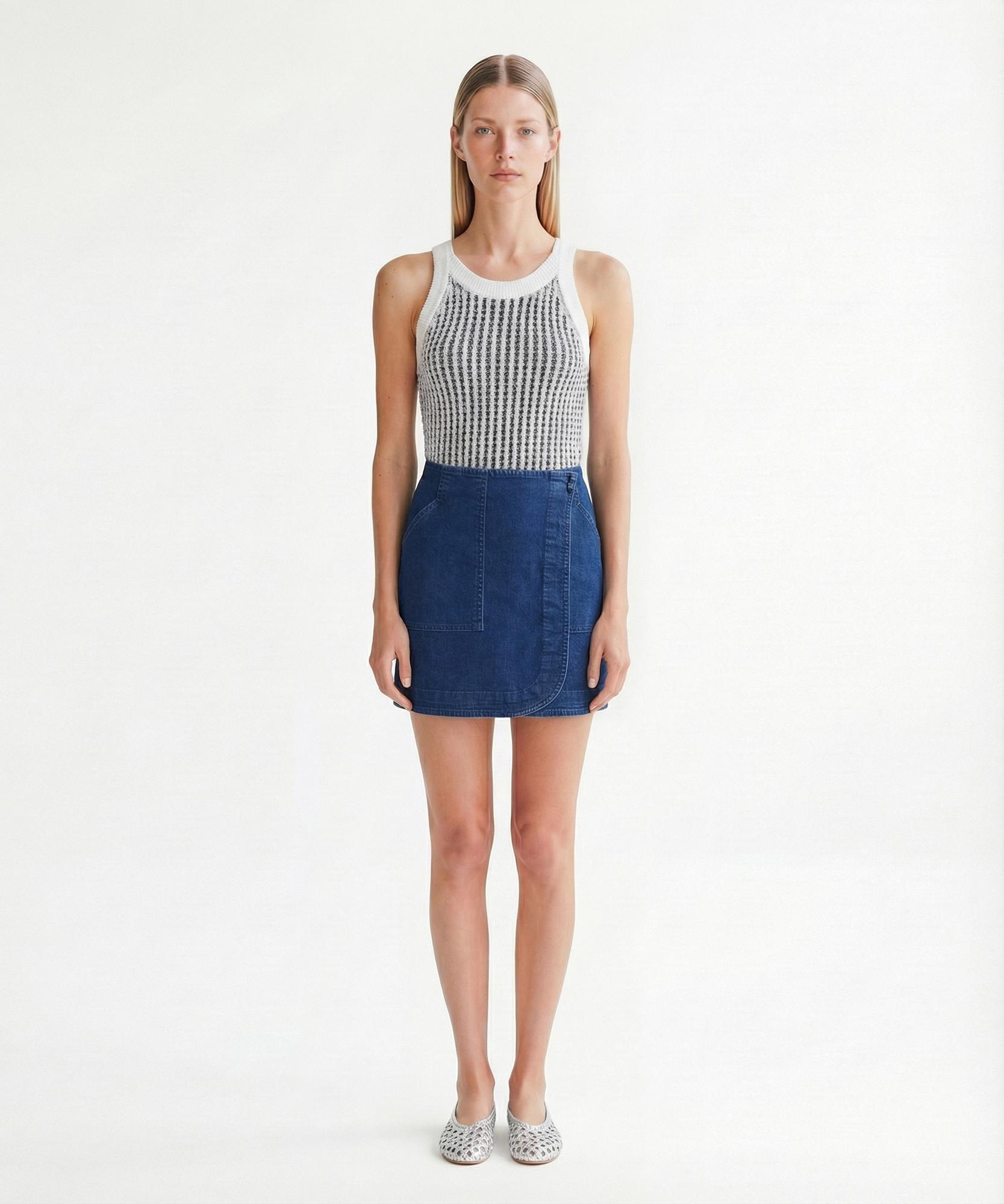 YARGICI Düz Yüksek Bel Etek