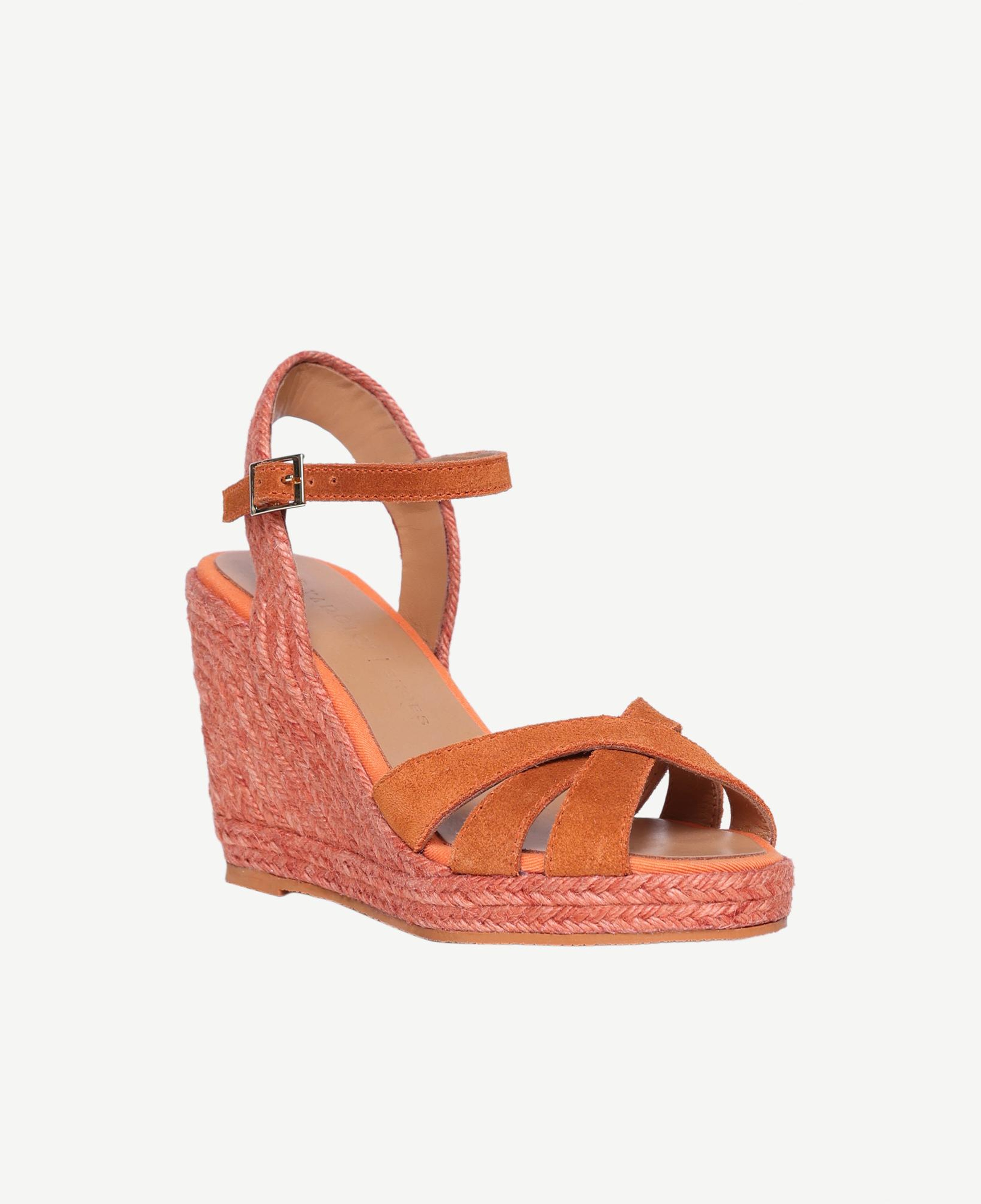 YARGICI Çapraz Bantlı Dolgu Süet Espadril