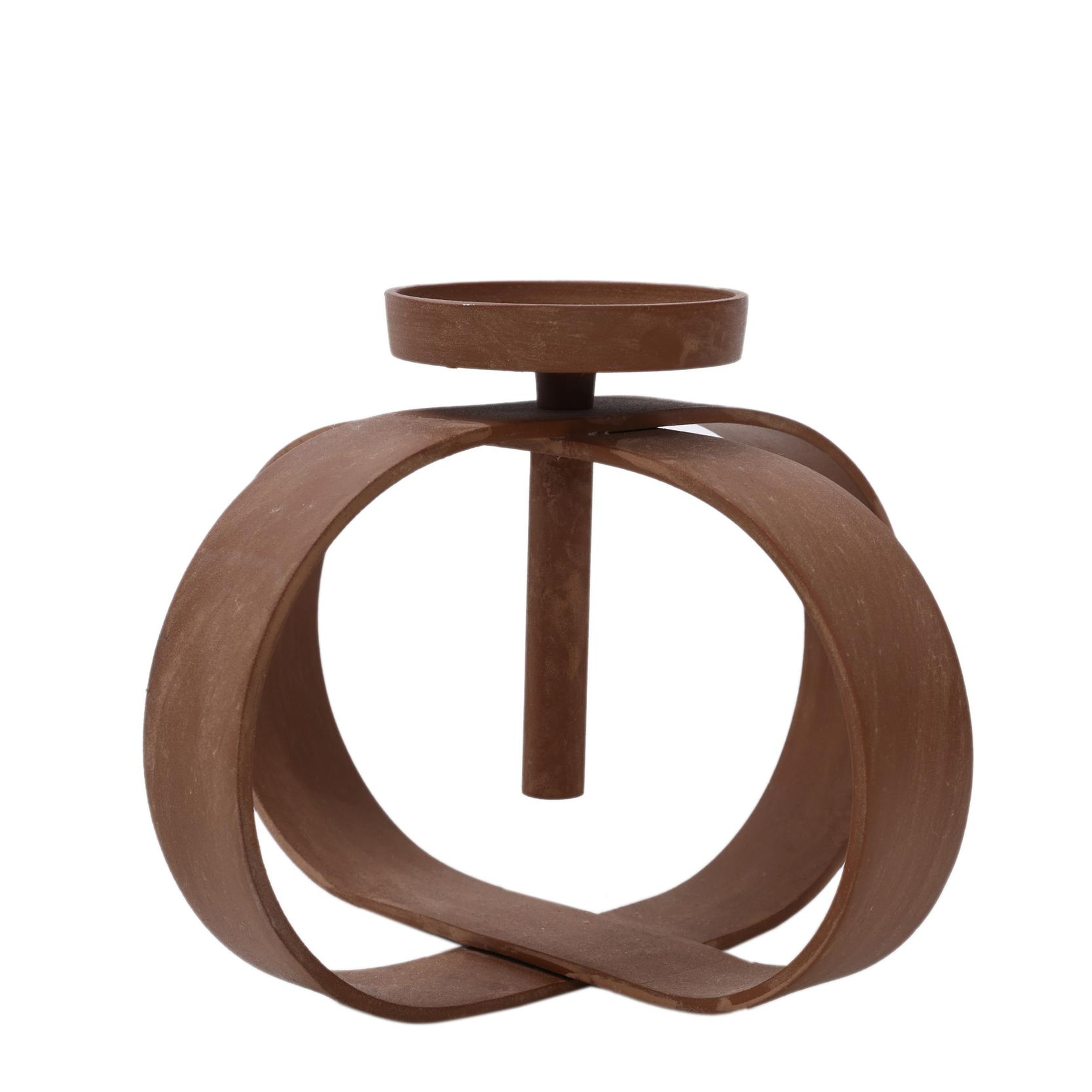 YARGICI Metal Şamdan (9x9x7 cm)