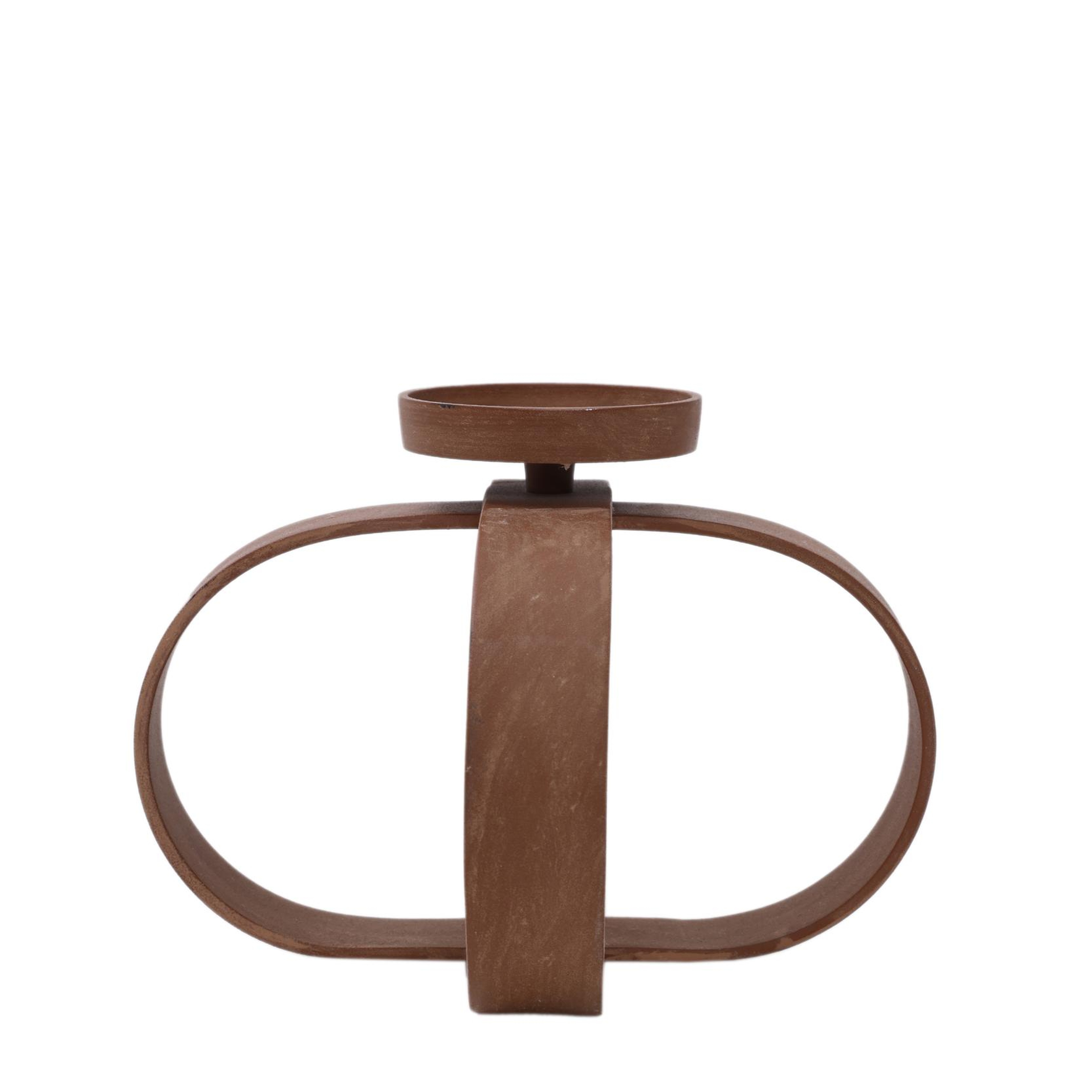 YARGICI Metal Şamdan (9x9x7 cm)