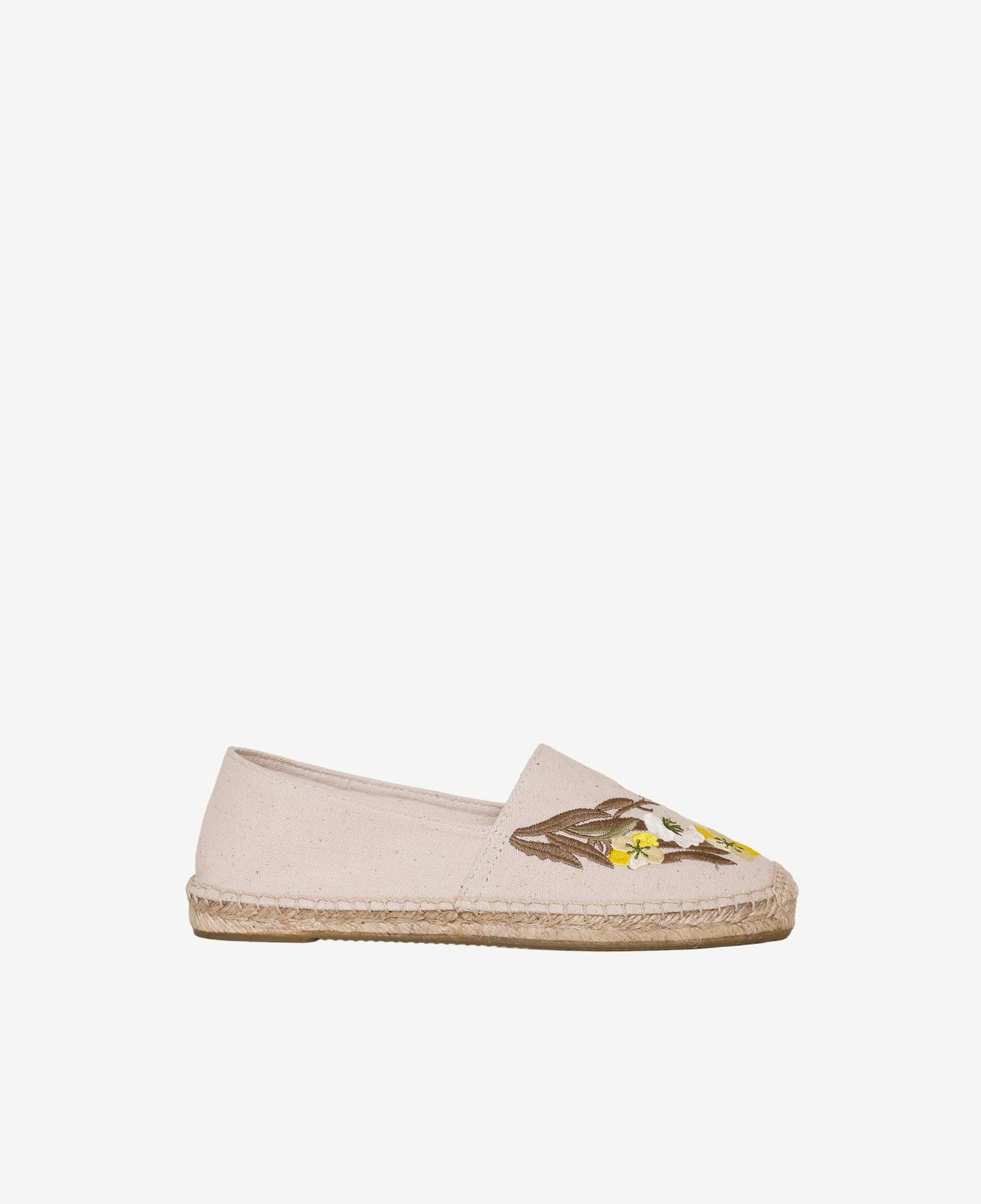 YARGICI Küçük Çiçek Desenli Nakış İşleme Espadril