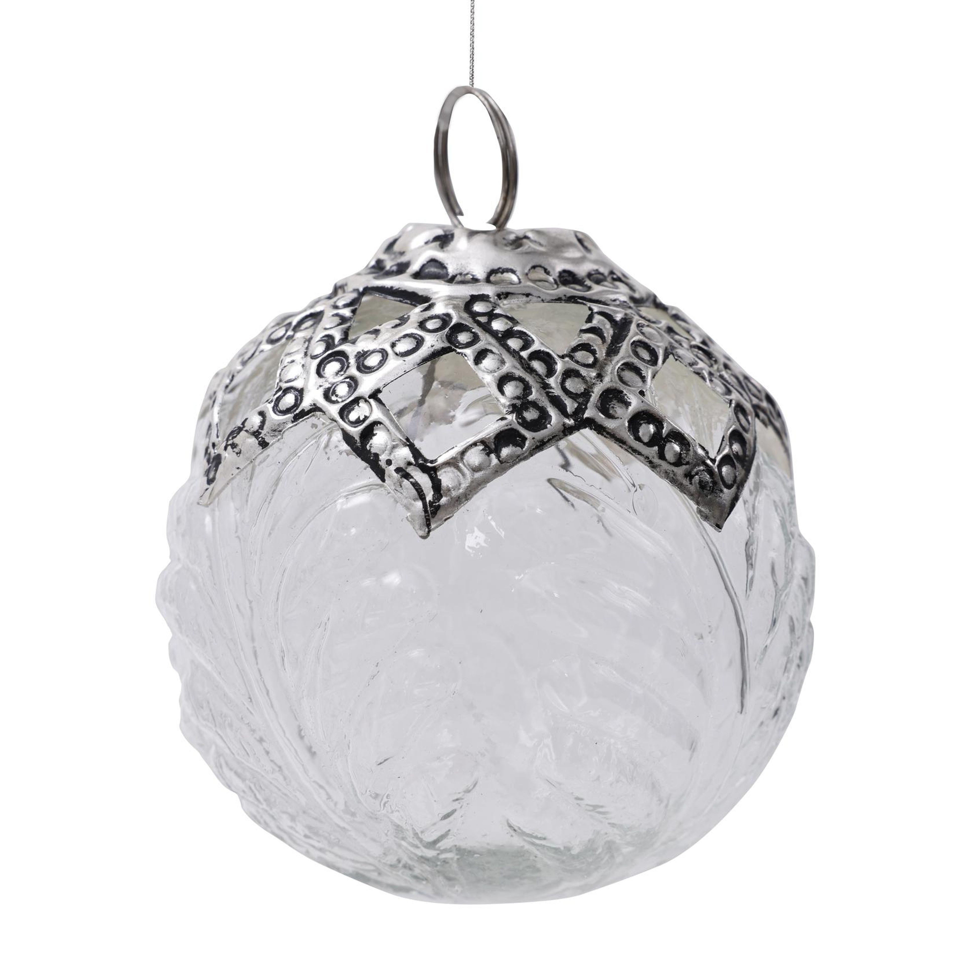 YARGICI Yuvarlak Cam Ağaç Süsü (8 cm)
