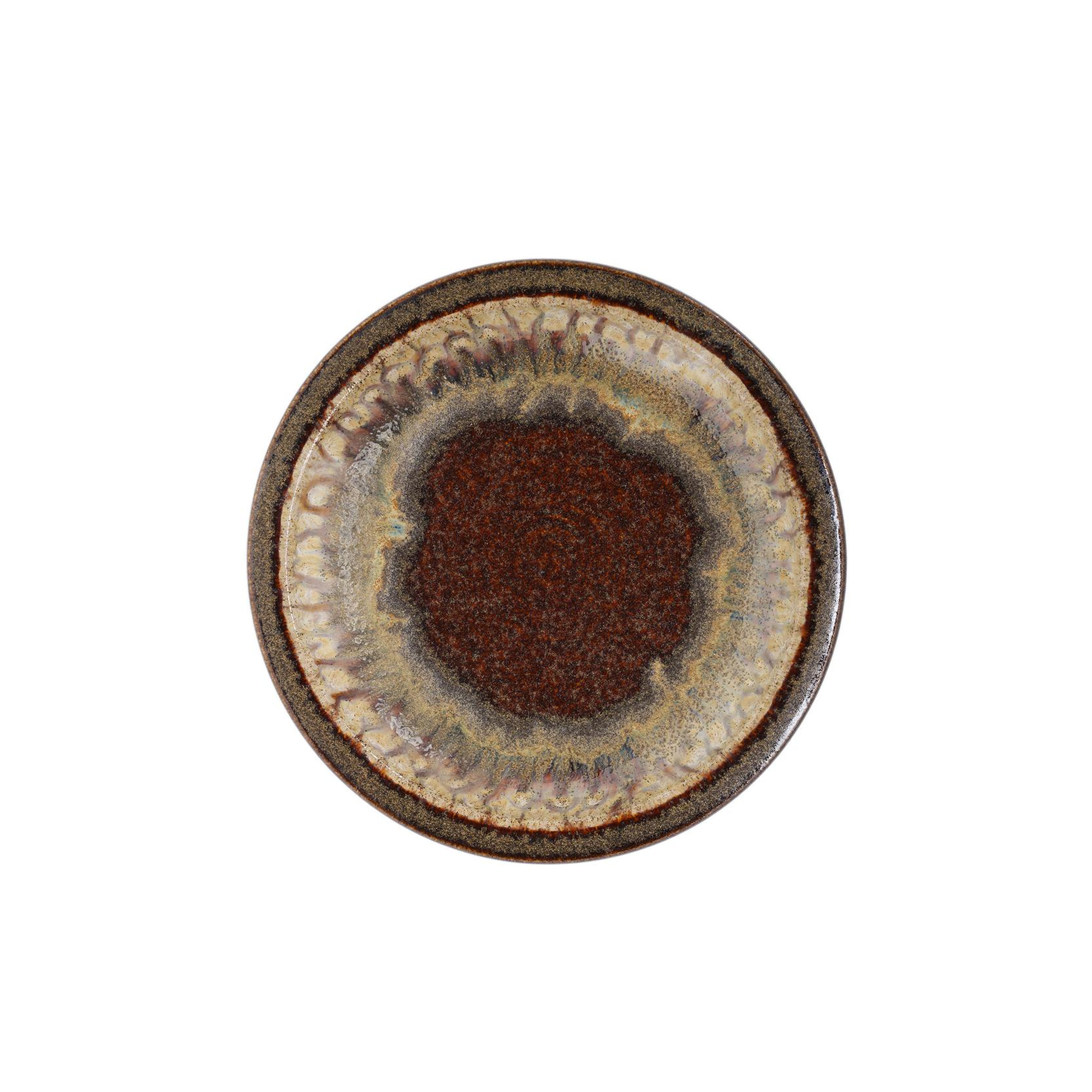 YARGICI Seramik Sır Kaplamalı Tatlı Tabağı(20x3 Cm)