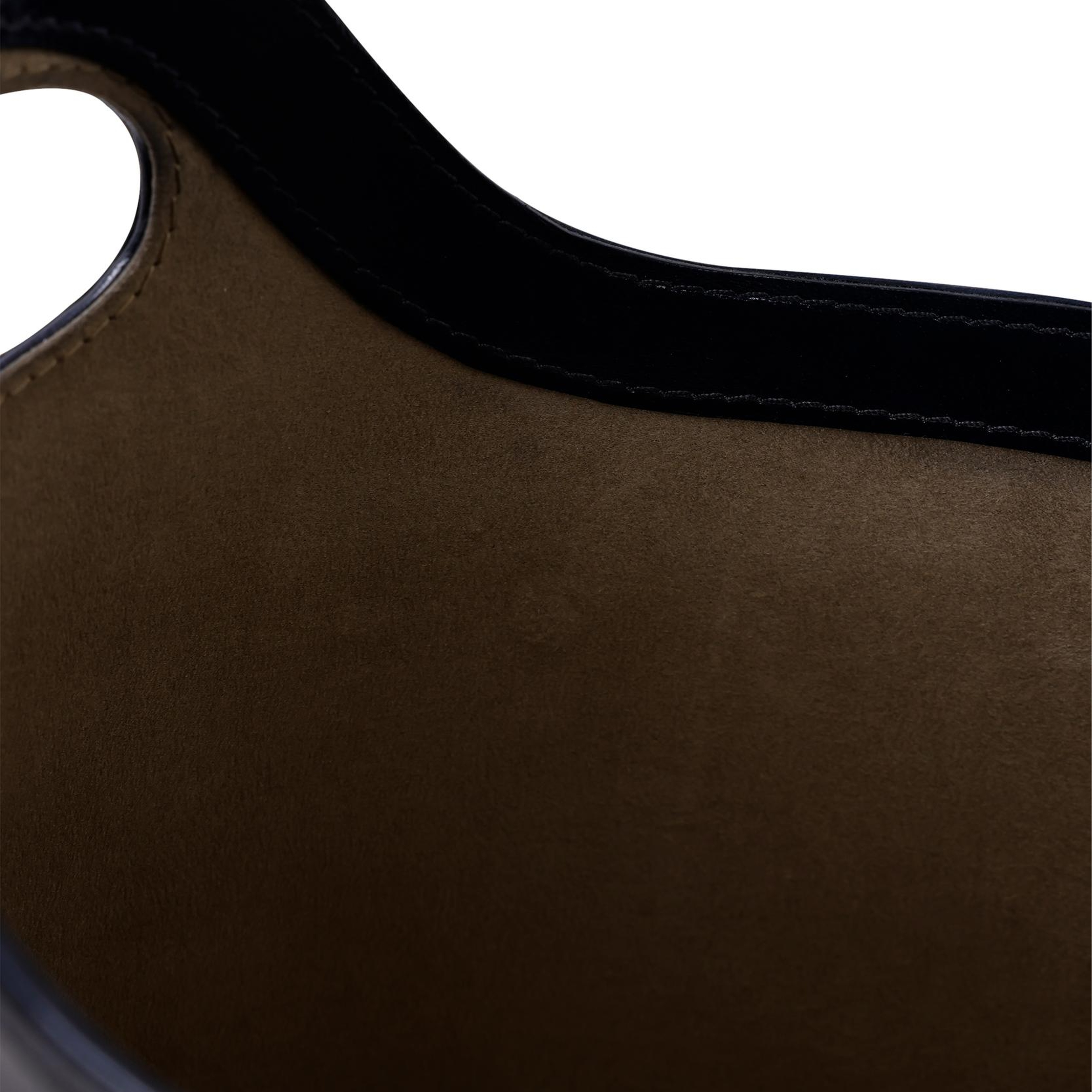 YARGICI Deri Oval Sepet(33x24x30 Cm)