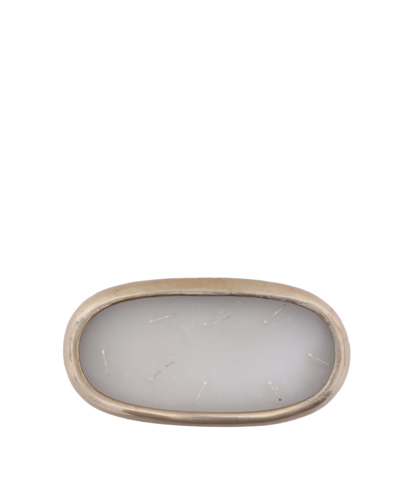 YARGICI Alüminyum Oval Mum(16x30x5 Cm)